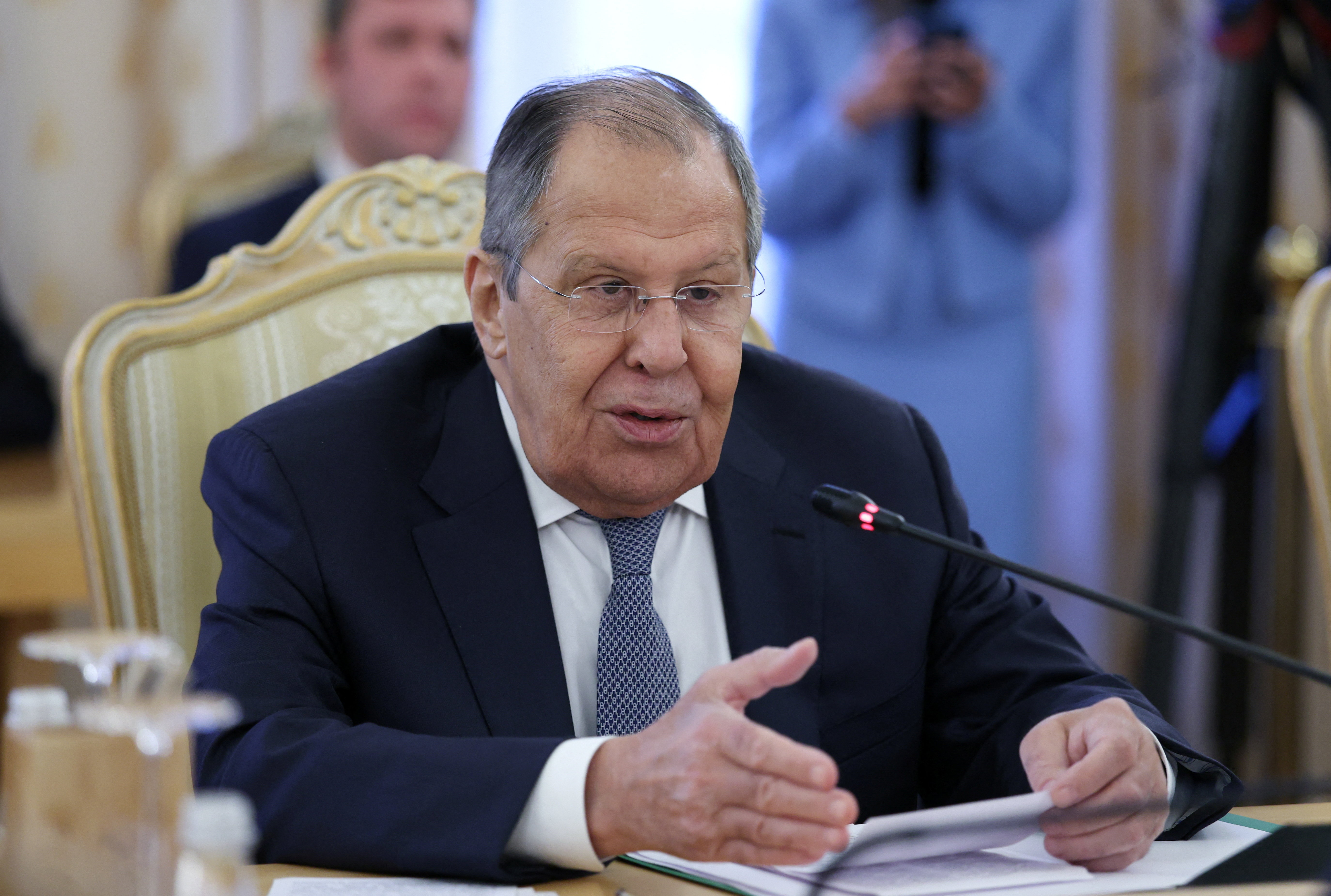 Russian Foreign Minister Lavrov and Kazakh Foreign Minister Kosherbayev meet in Moscow