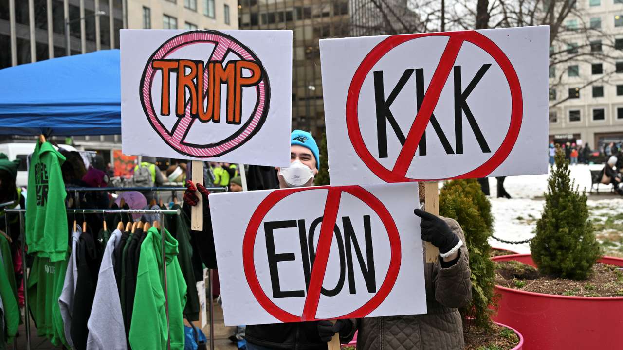 "People's March on Washington" ahead of the presidential inauguration of U.S. President-elect Donald Trump