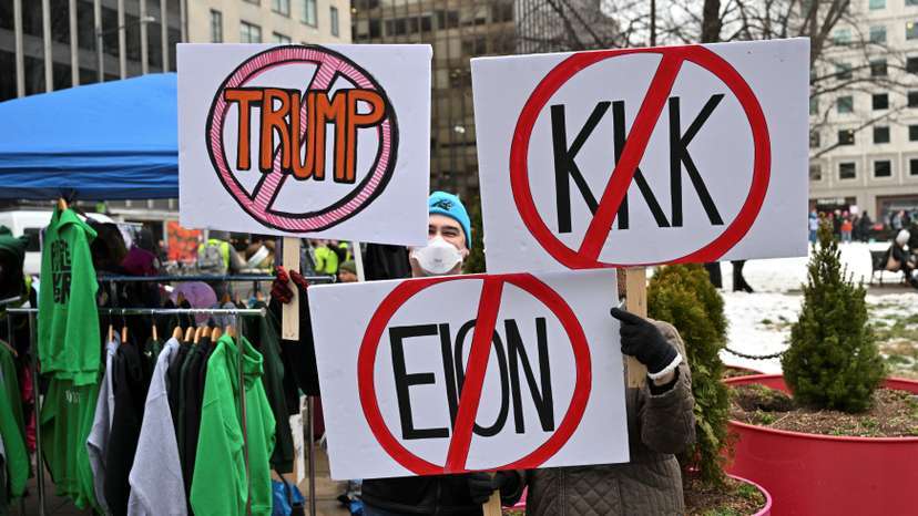 "People's March on Washington" ahead of the presidential inauguration of U.S. President-elect Donald Trump