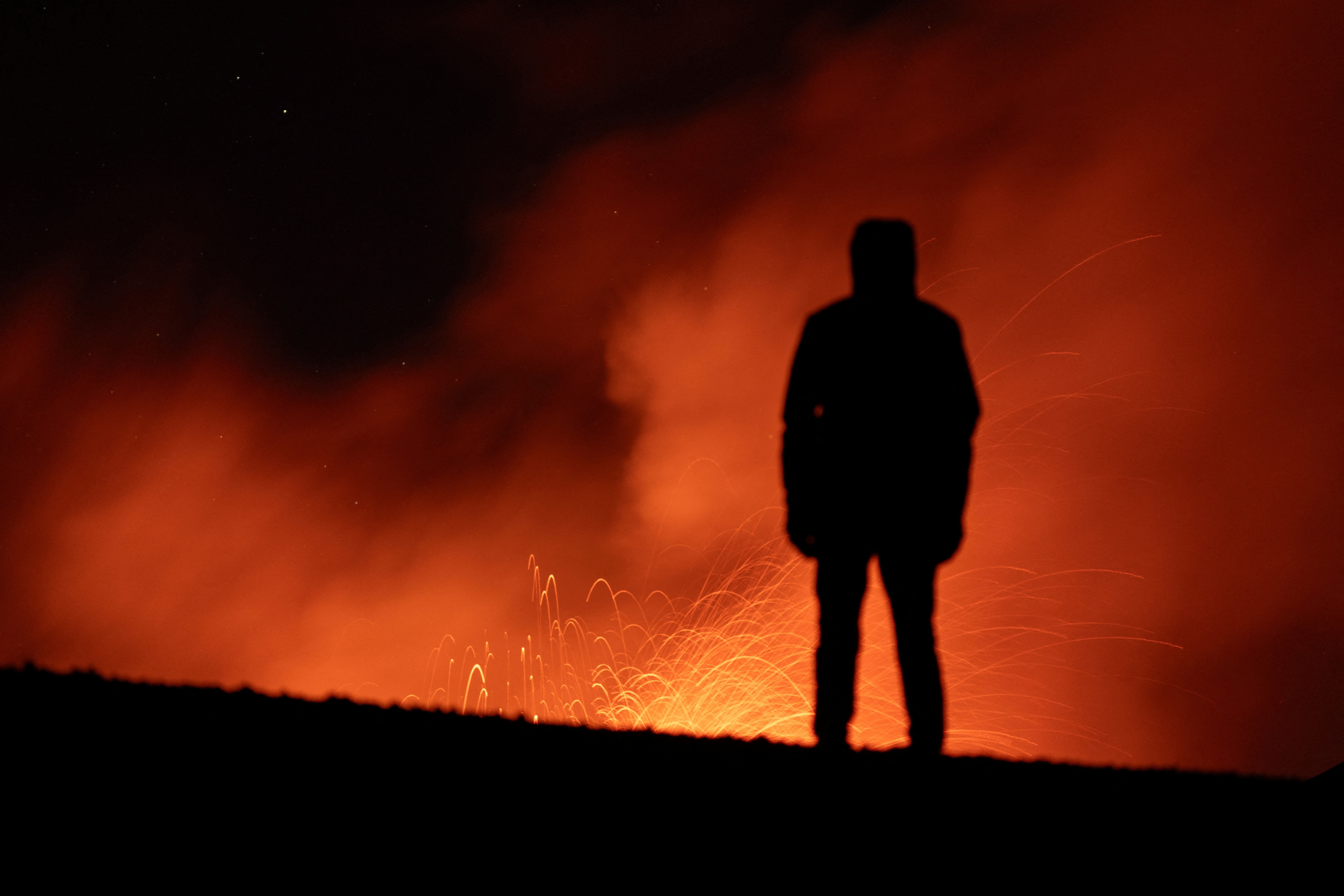 Italy's Mount Etna erupts