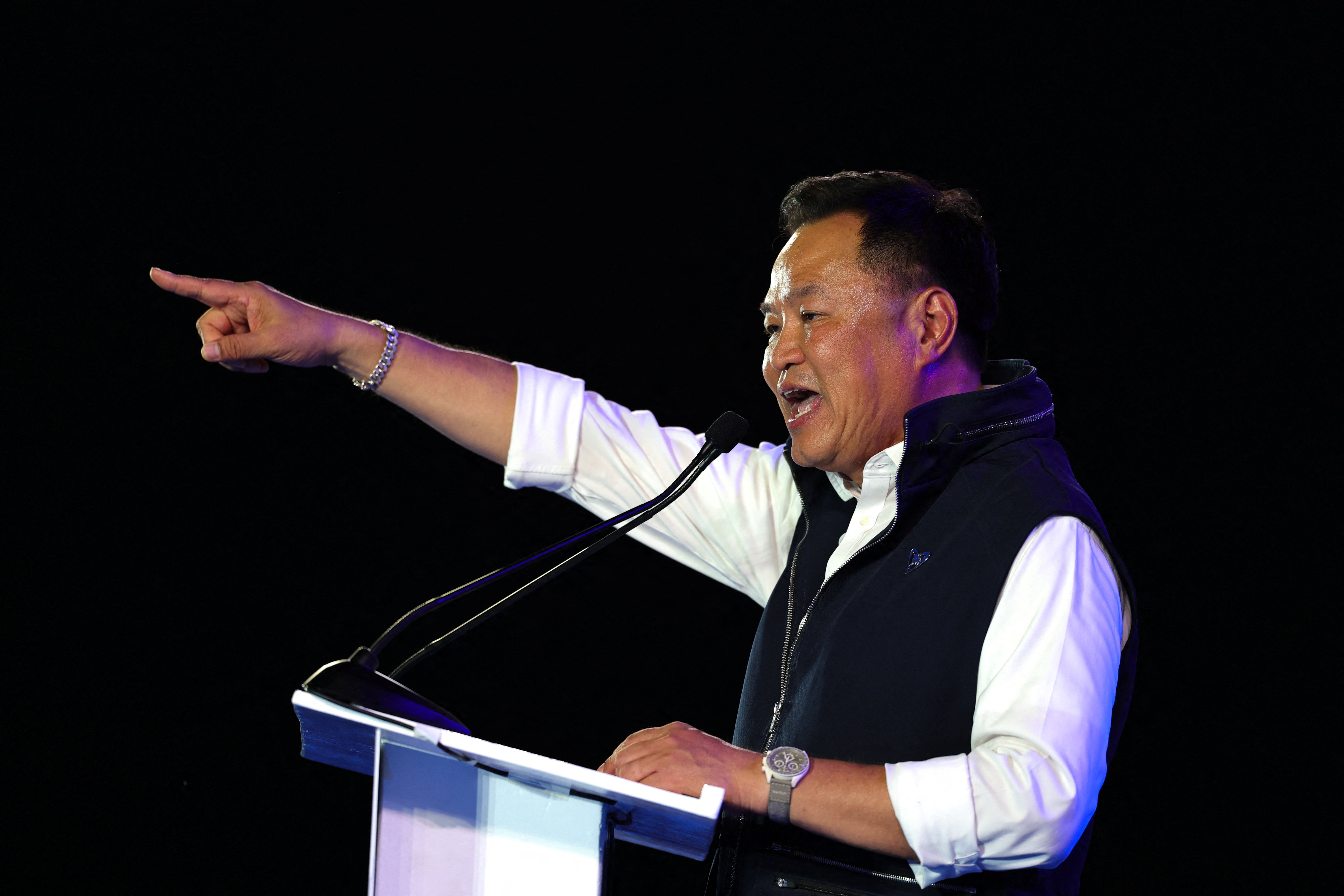 Thailand's Bhumjaithai party campaign ahead of Thailand's general election in Bangkok