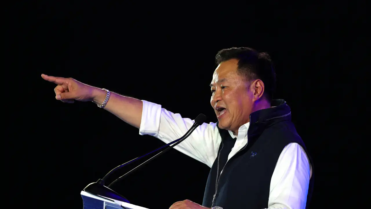 Thailand's Bhumjaithai party campaign ahead of Thailand's general election in Bangkok