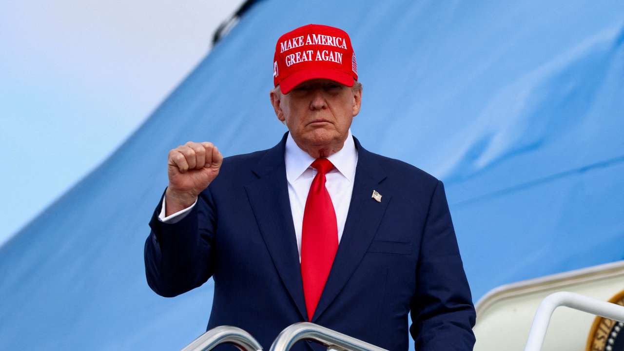 U.S. President Donald Trump returns from his Asia trip