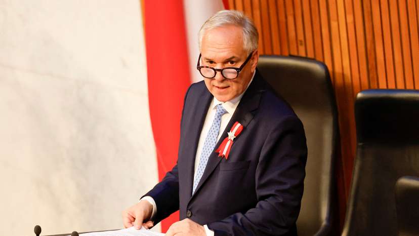 Opening of Austria's newly elected parliament
