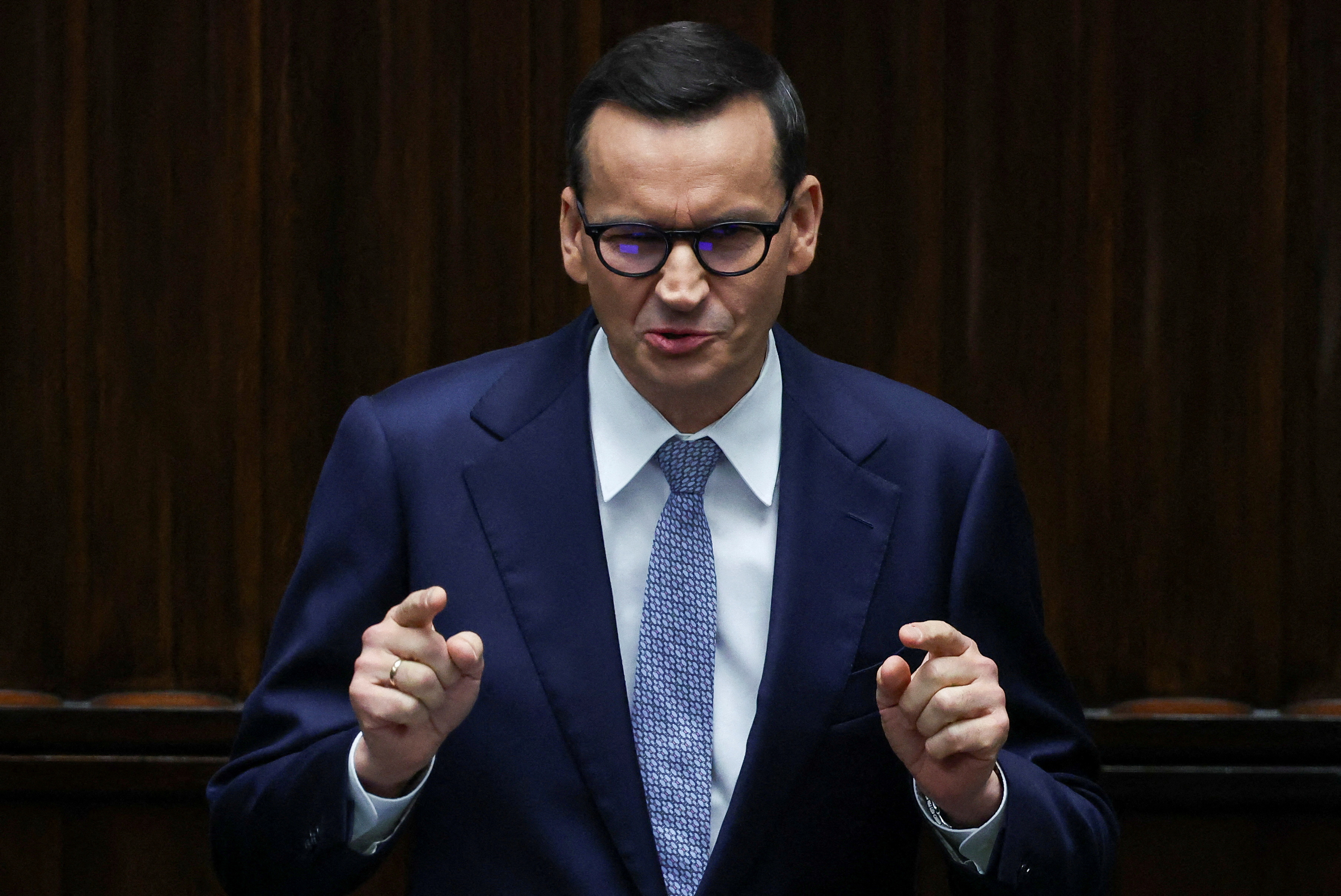 FILE PHOTO: First session of the newly elected Polish parliament in Warsaw