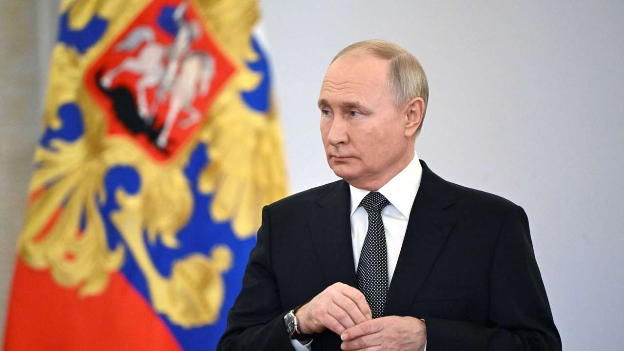 Russia's President Putin attends an awarding ceremony in Moscow