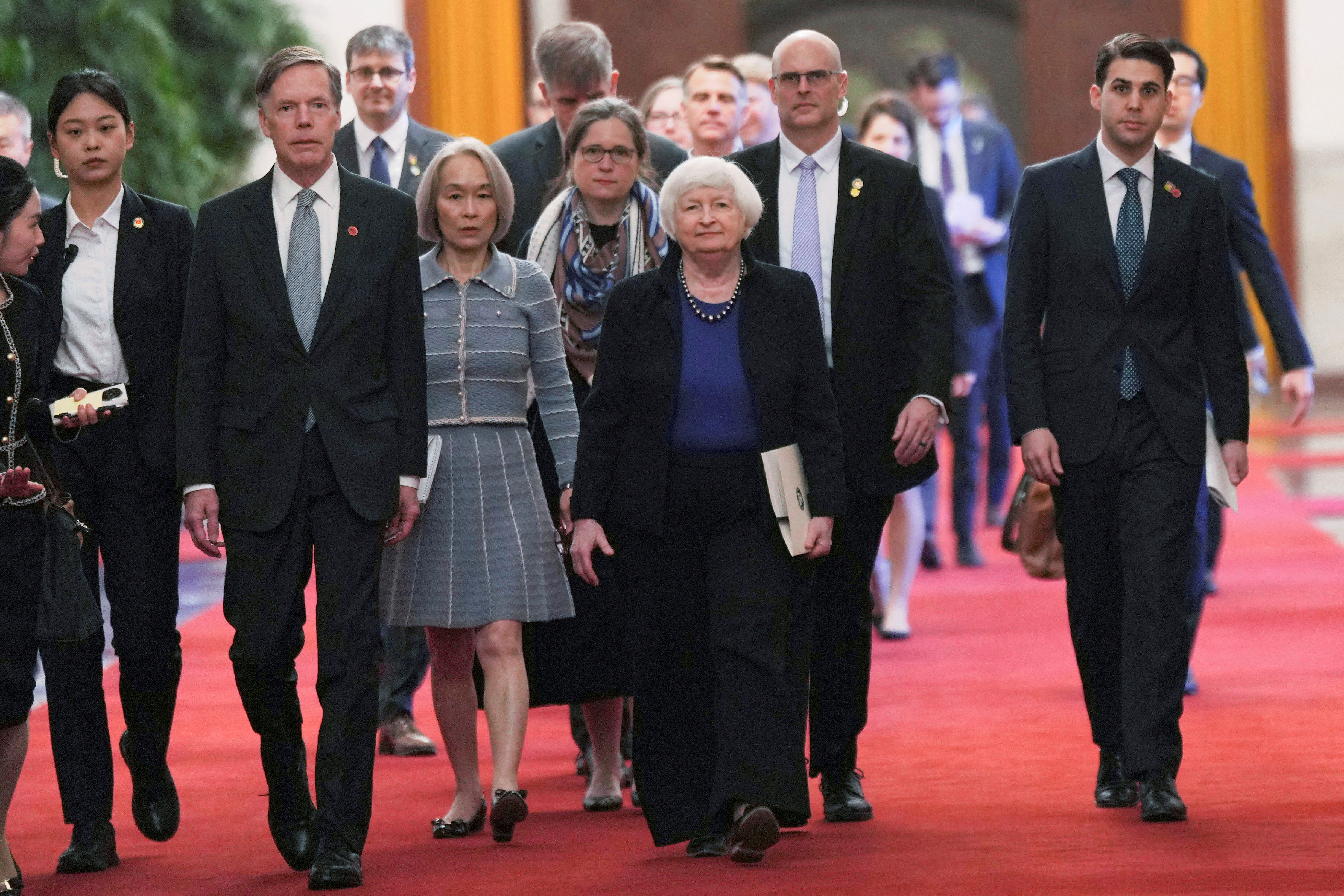 U.S. Treasury Secretary Janet Yellen meets Chinese Premier Li Qiang in Beijing