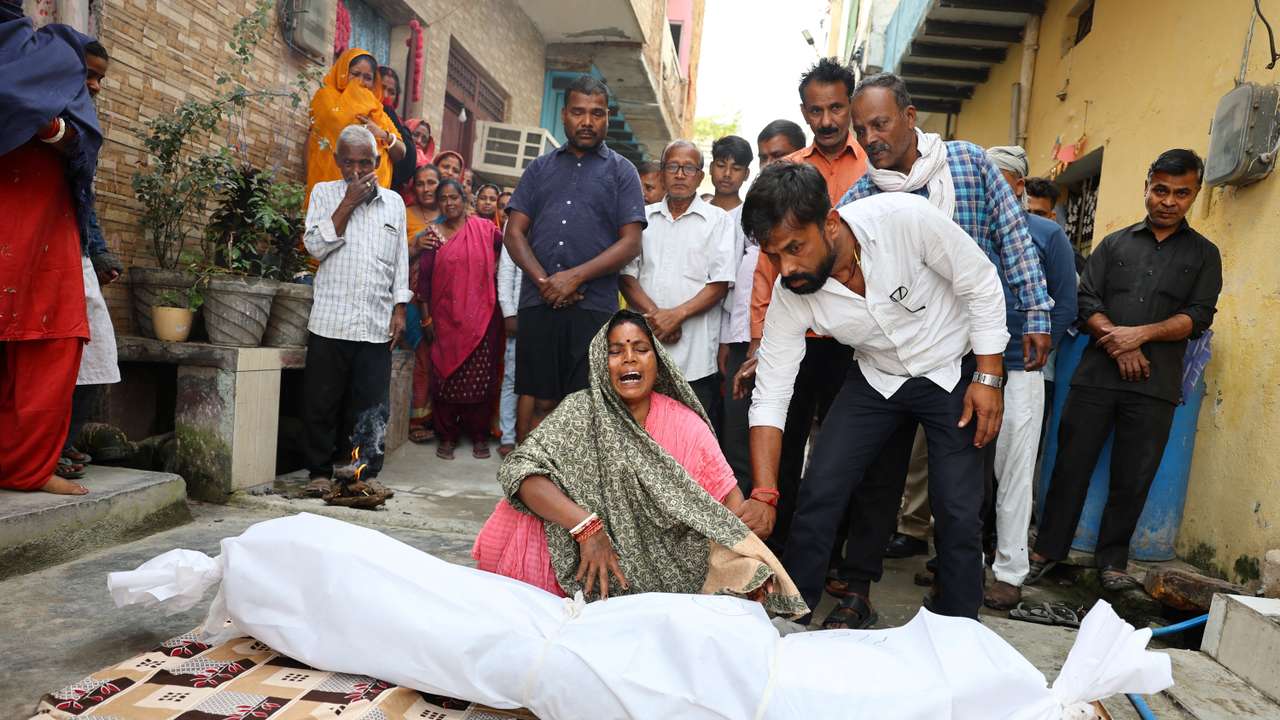 Aftermath of a deadly explosion in the old quarters of Delhi