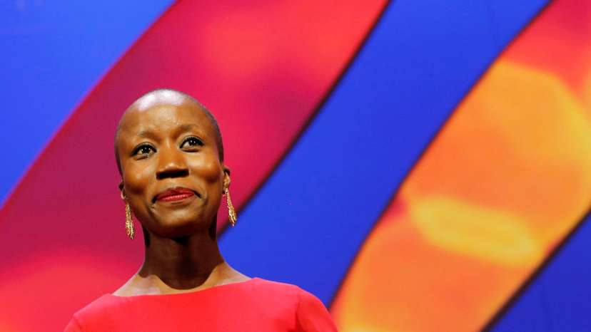 FILE PHOTO: Jury member singer-songwriter and composer Rokia Traore arrives on stage during the opening ceremony at the 68th Cannes Film Festival in Cannes