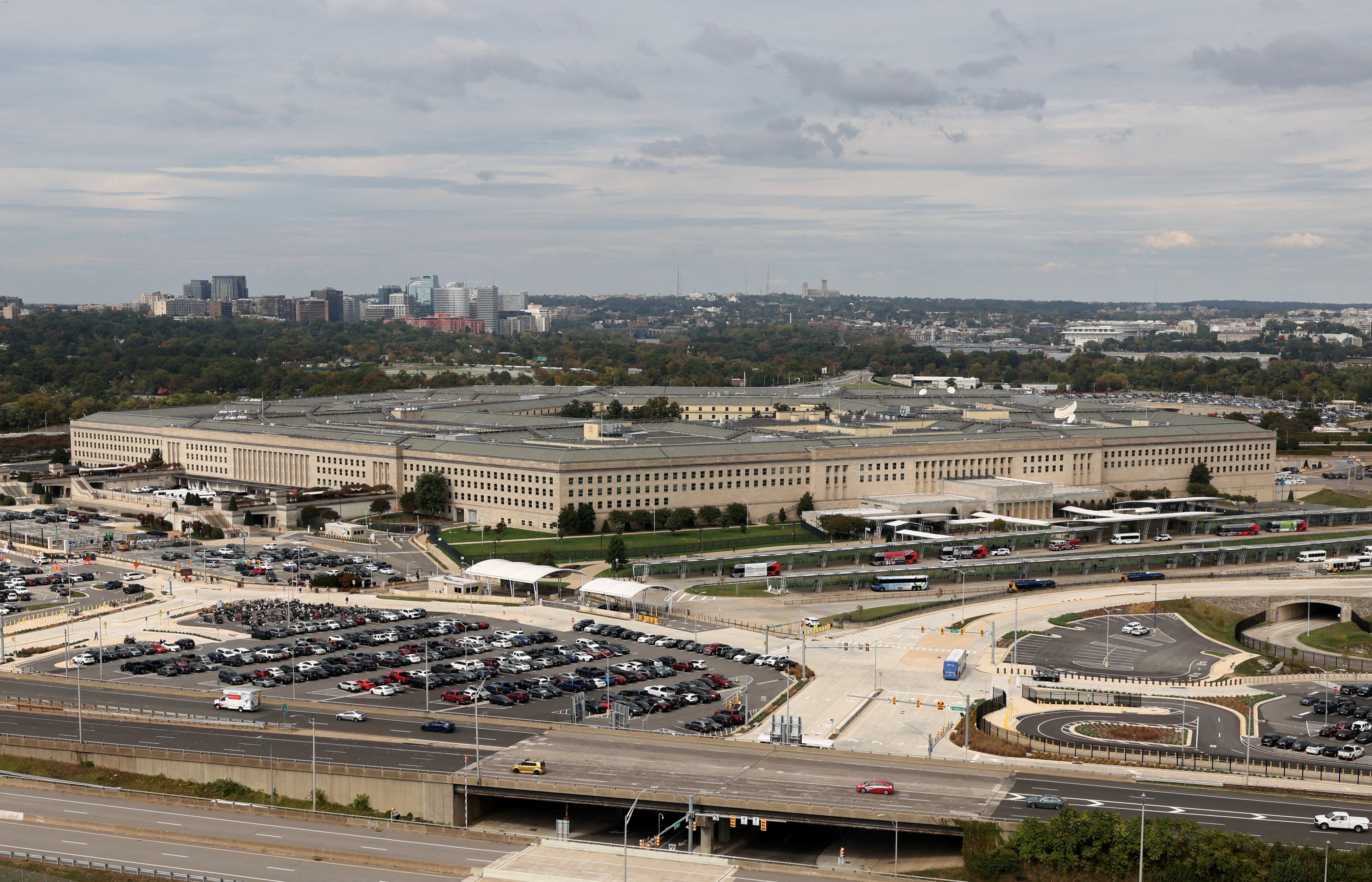 General view of the Pentagon where at least 30  news organizations refused to sign a new access policy in Washington