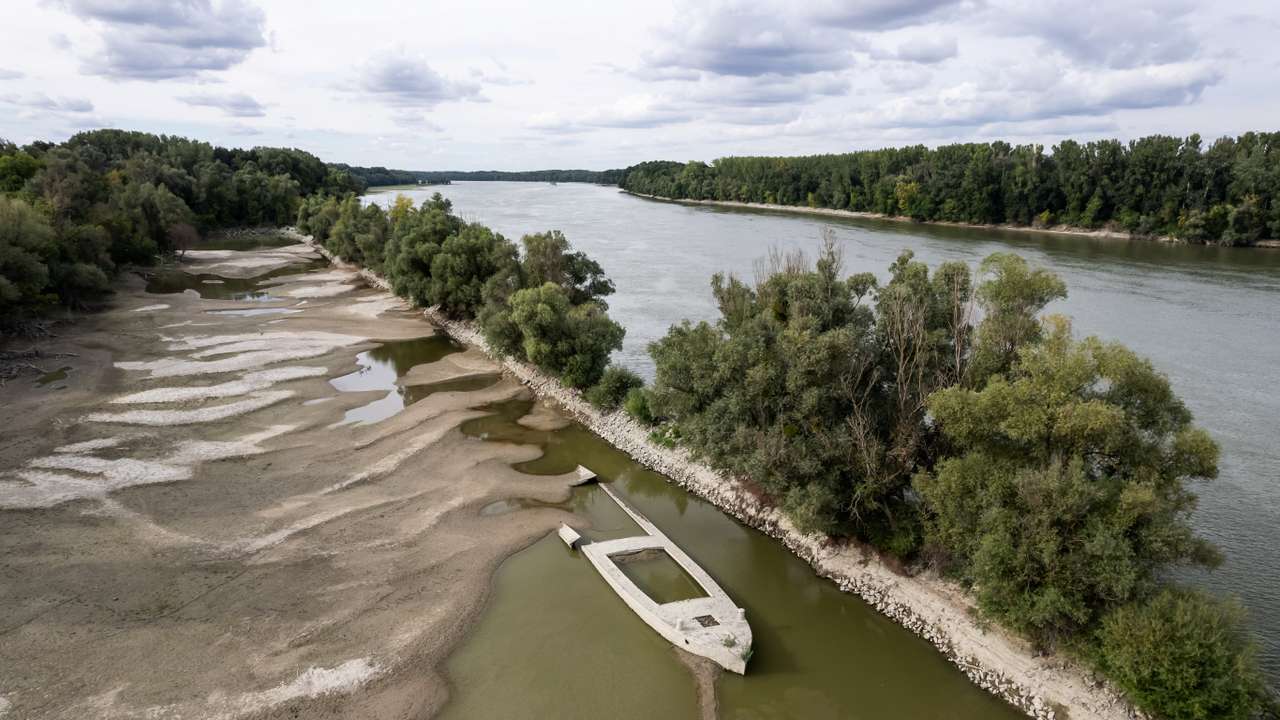 Shipwrecks in river Danube