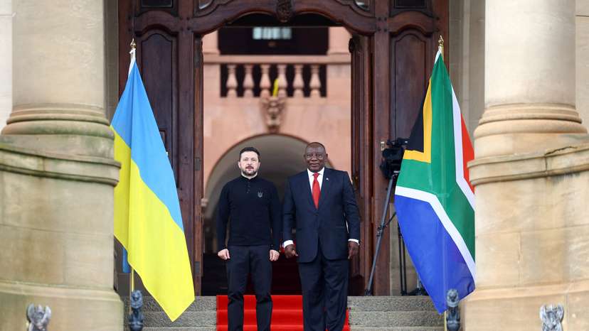 Ukraine's President Volodymyr Zelenskiy visits South Africa