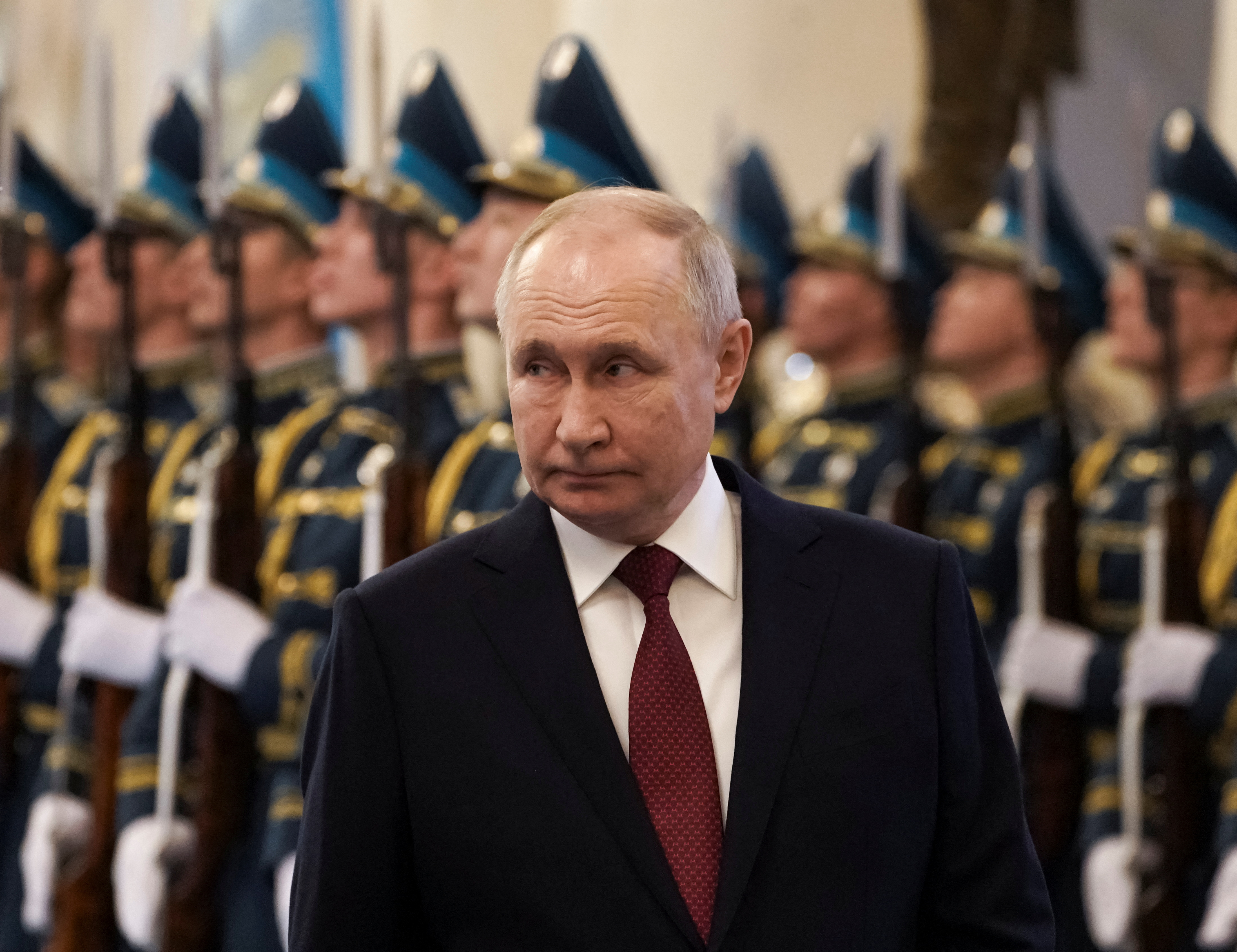Russian President Putin and his Kazakh counterpart  Tokayev meet in Astana