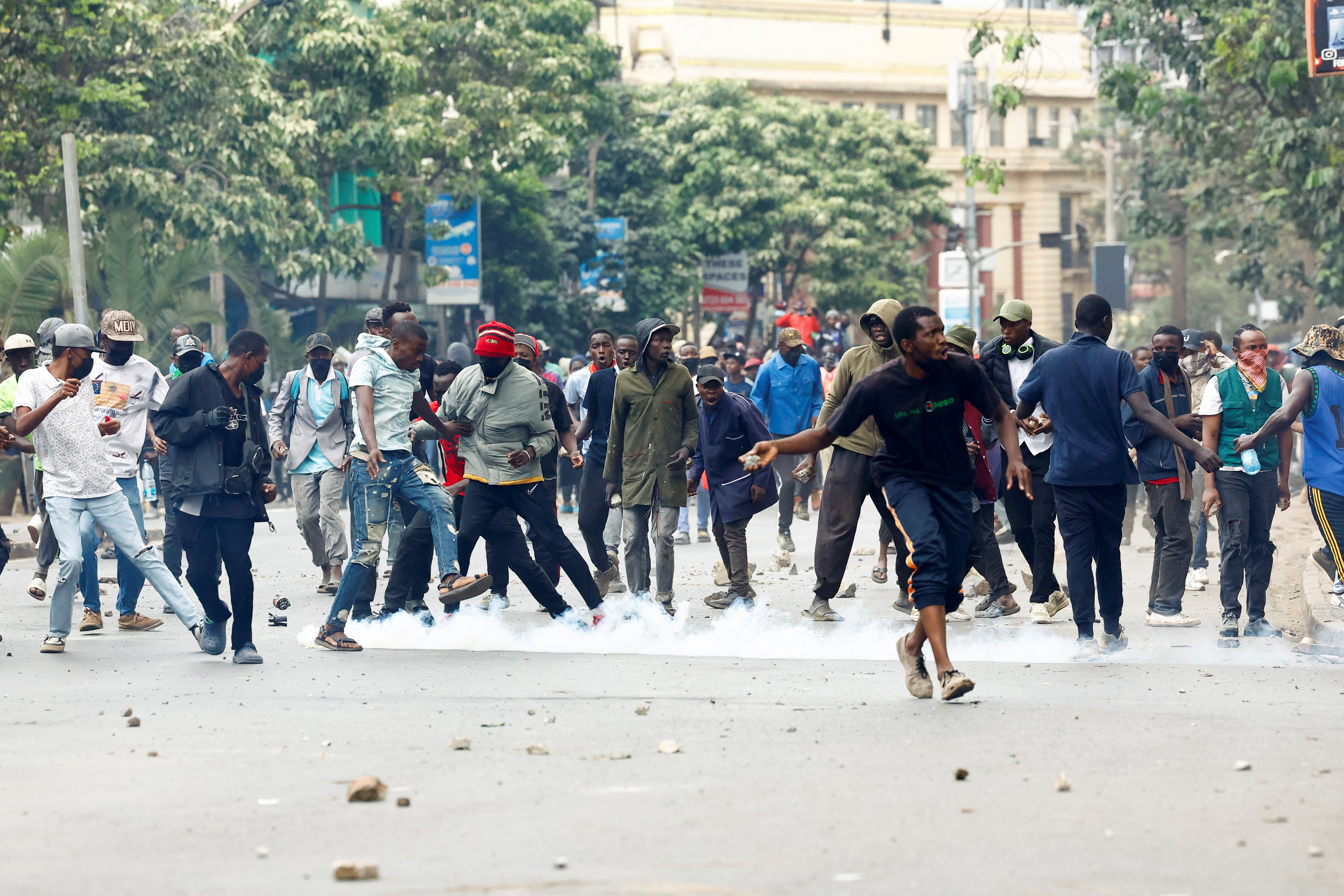 Demonstration against the death of a Kenyan blogger Albert Ojwang who died in police custody, in downtown Nairobi