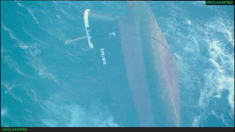 FILE PHOTO: U.S. military confirms Rubymar vessel has sunk after being struck by Houthi missile