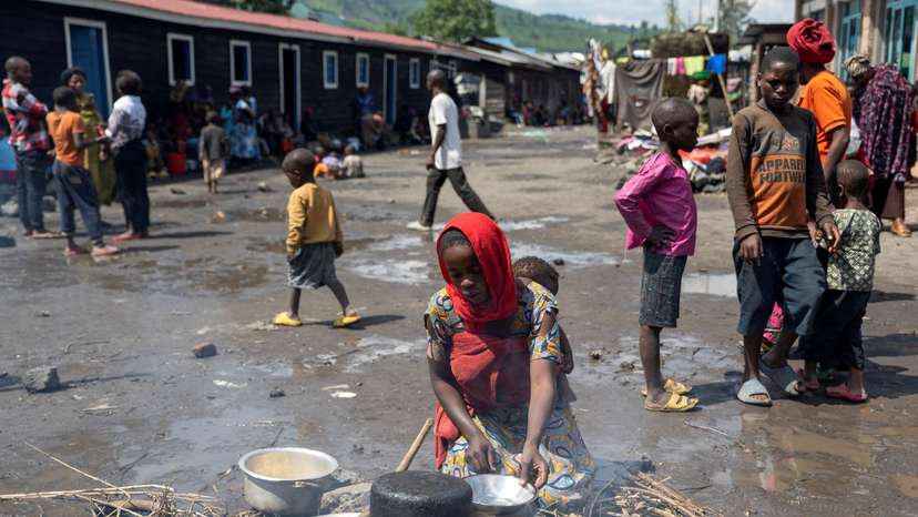 FILE PHOTO: Thousands more flee rebel advance in eastern Congo