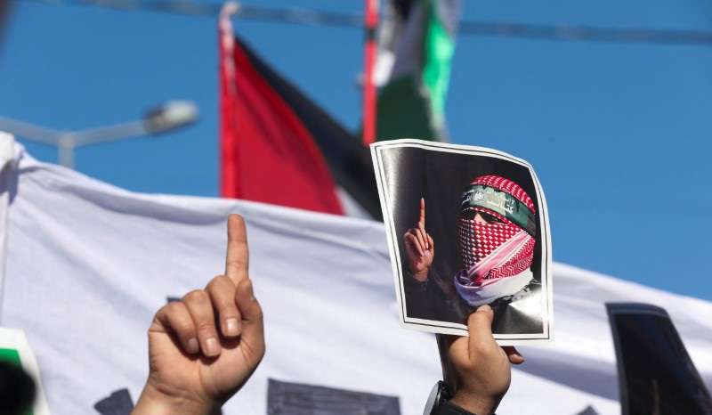 Protest in support of Palestinians in Gaza, in Amman
