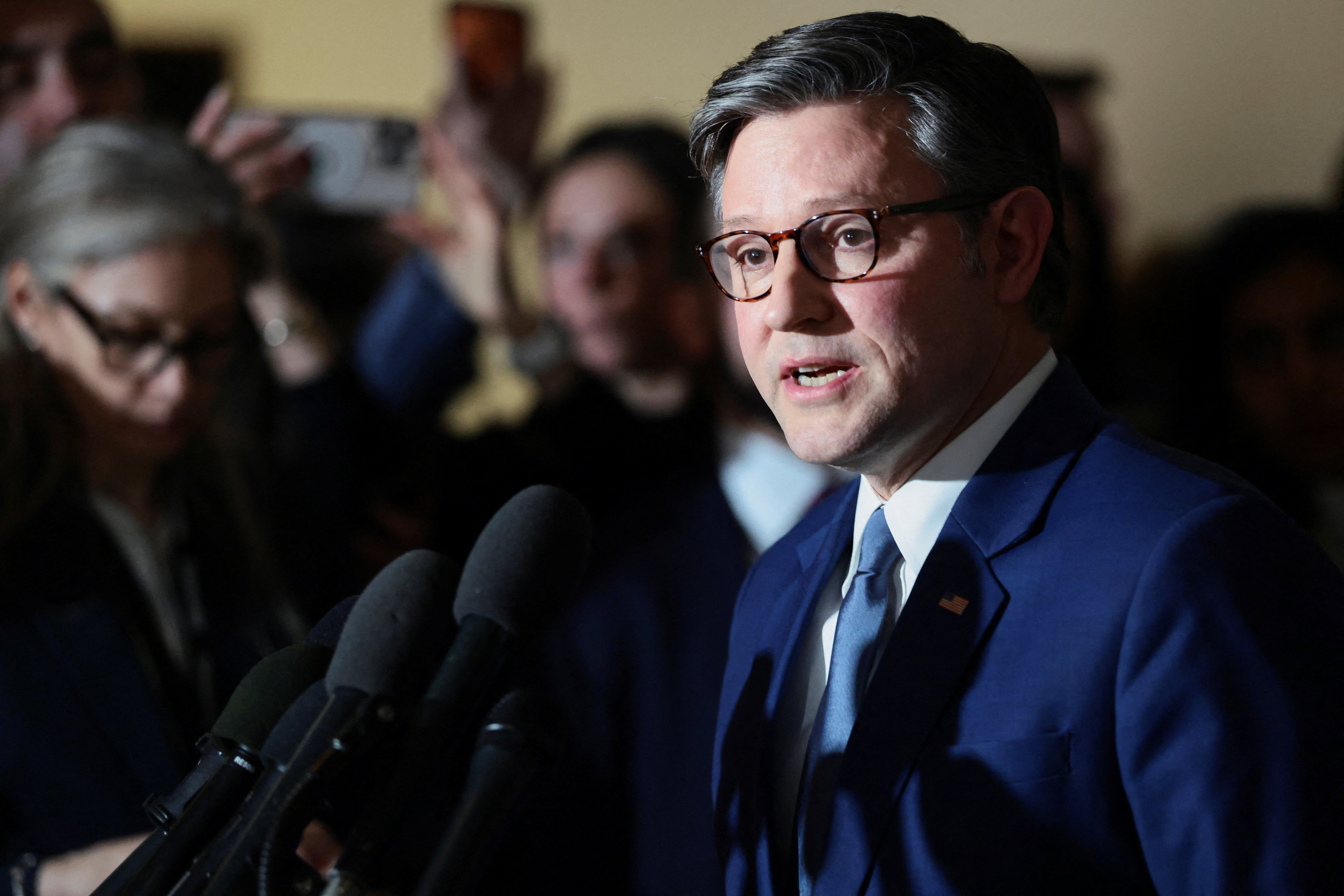 Members of U.S. President Donald Trump's national security team brief members of Congress on the situation in Venezuela, in Washington