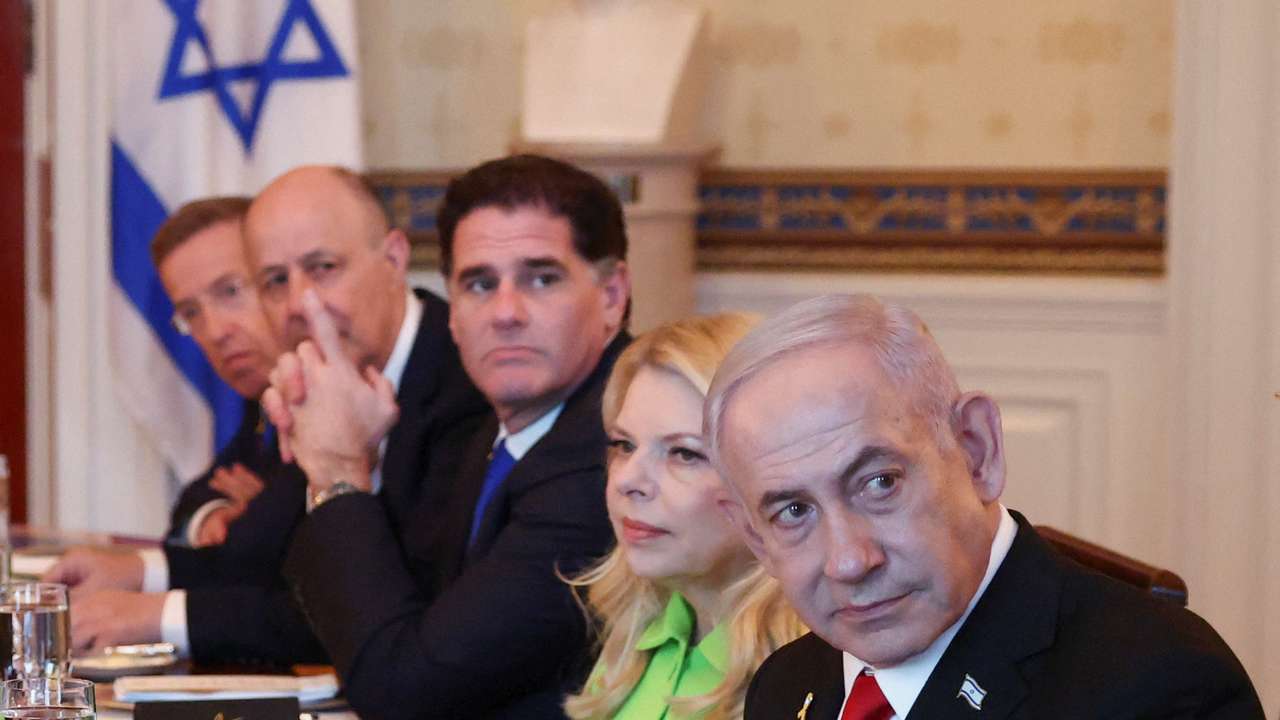 Israeli Prime Minister Benjamin Netanyahu visits the White House in Washington