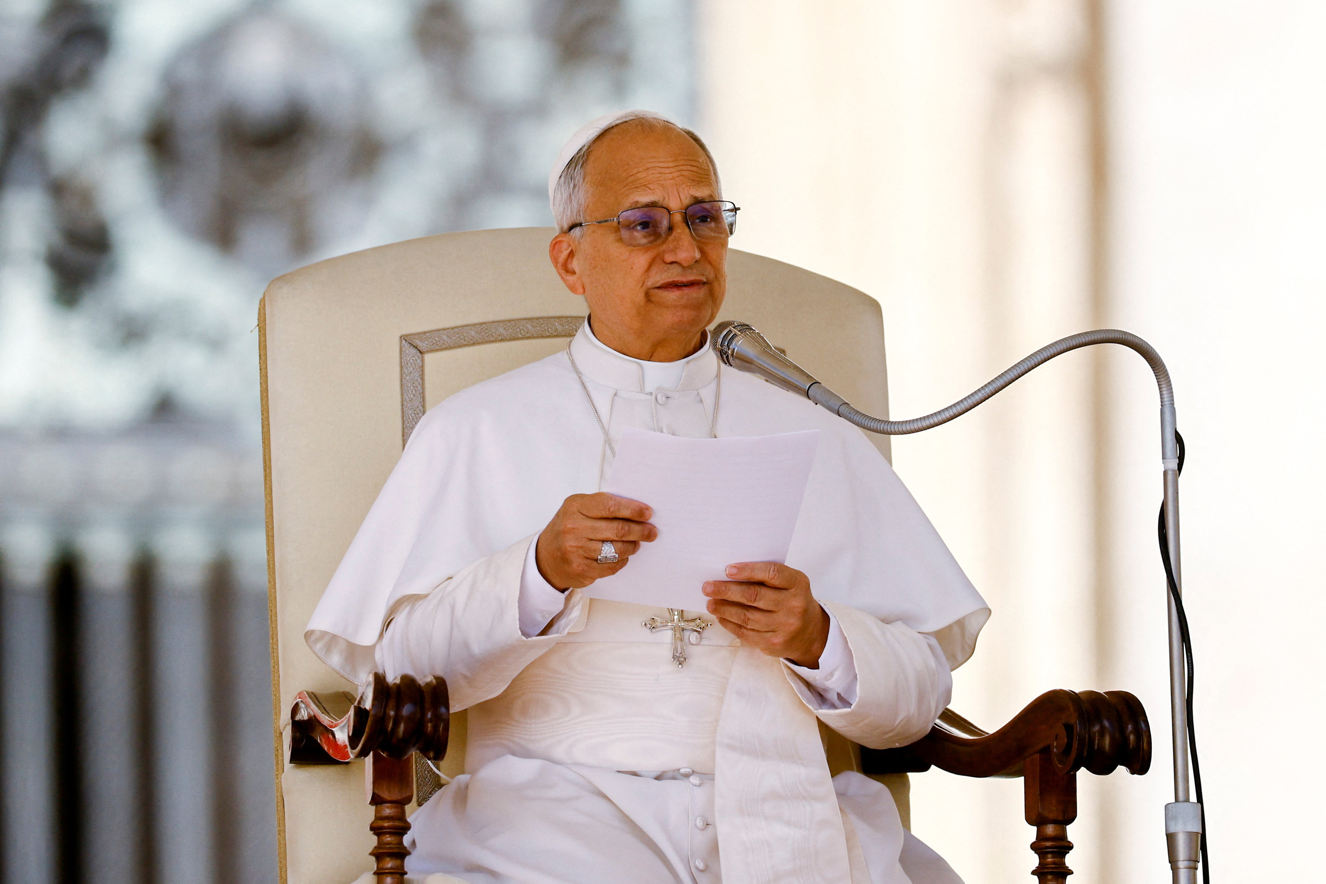Pope Leo XIV holds a Jubilee audience on the occasion of the Jubilee of Catechists in St.Peter's Square