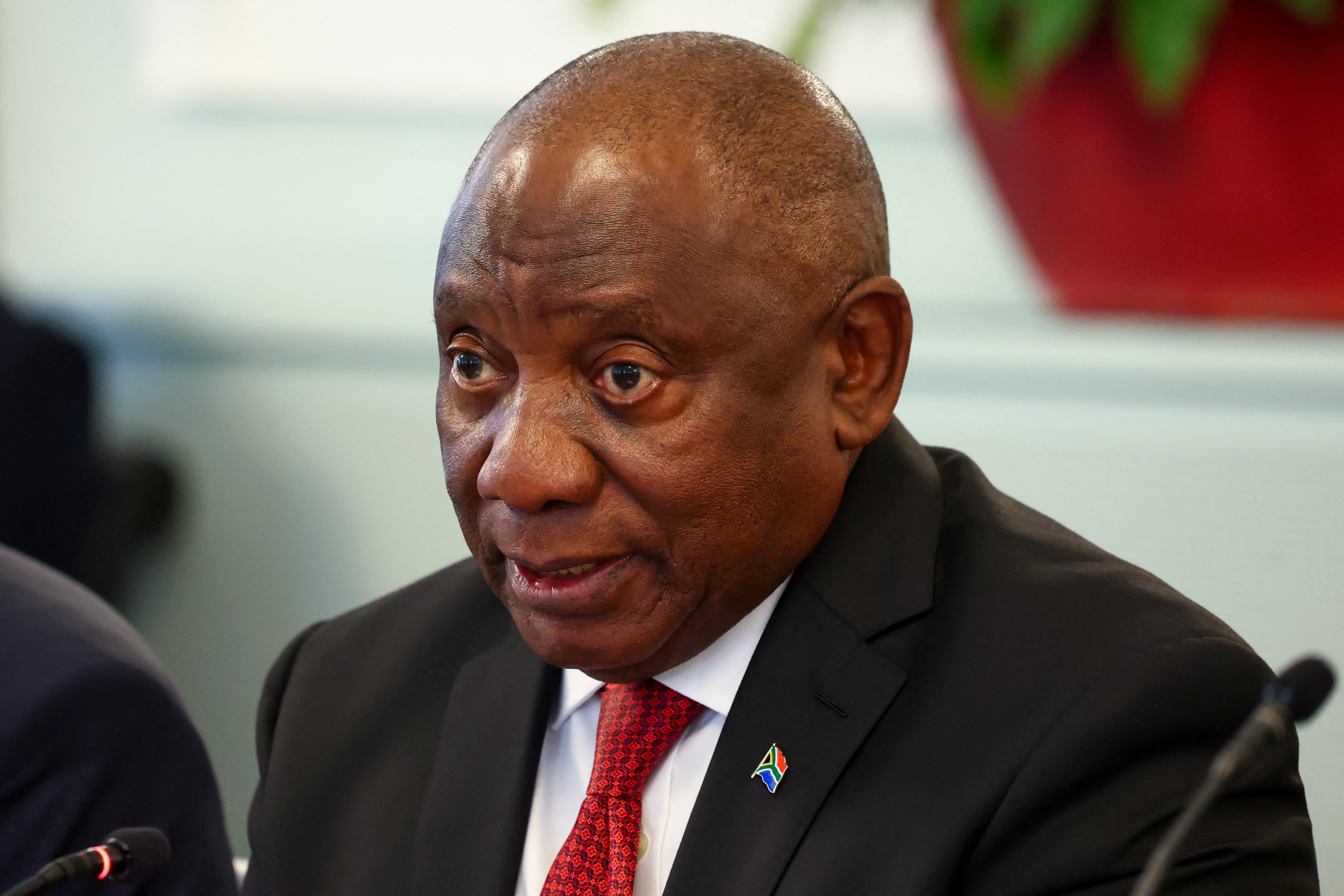 South Africa's President Cyril Ramaphosa visits Switzerland
