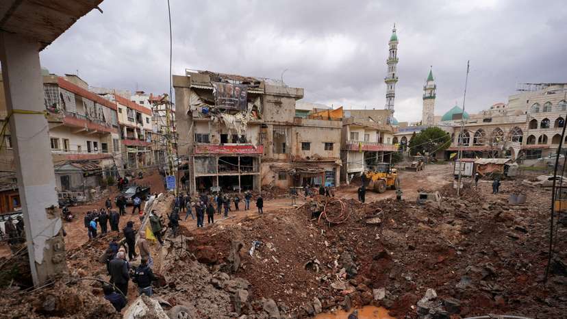 Aftermath of Israel's military airborne operation in Nabi Chit