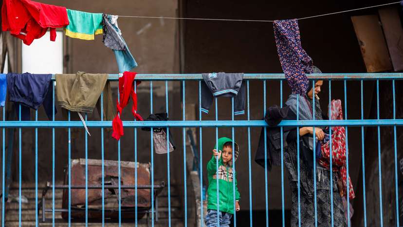 Palestinians prepare to flee Rafah after Israeli forces launched a ground and air operation in the eastern part of the city