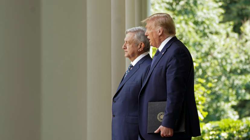 U.S. President Trump holds signing ceremony with Mexico?s President Lopez Obrador at the White House in Washington