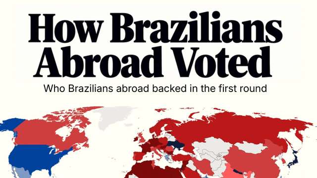 Brazil election map shows how voters abroad split between Lula and Bolsonaro