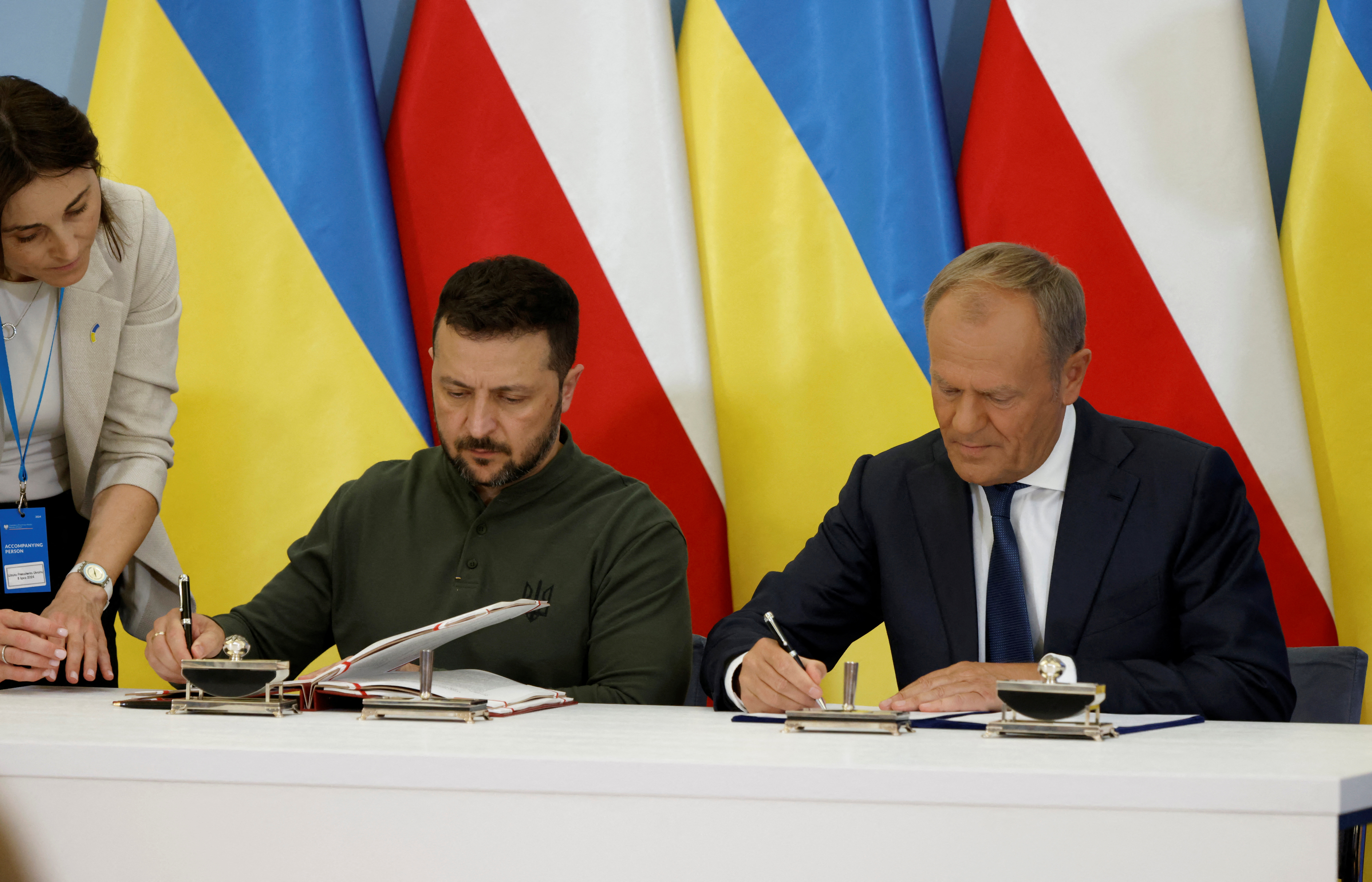 Ukraine's President Zelenskiy visits Warsaw