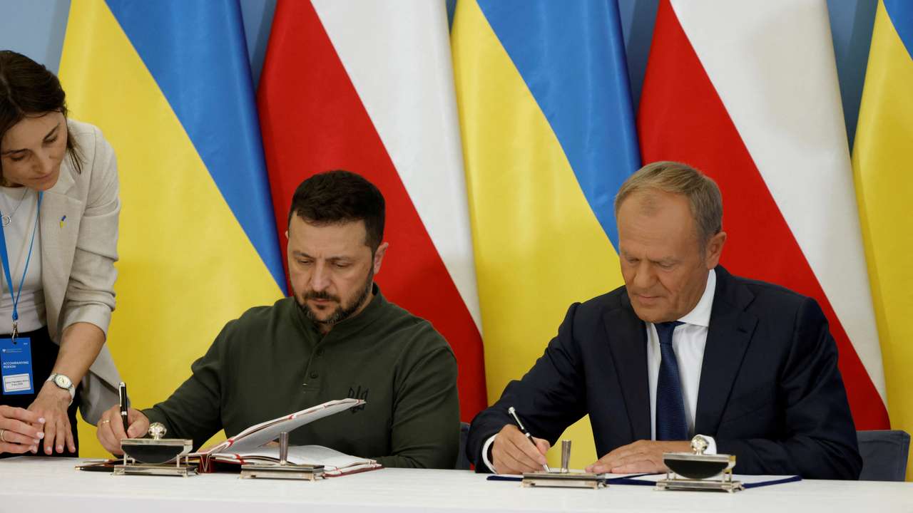 Ukraine's President Zelenskiy visits Warsaw