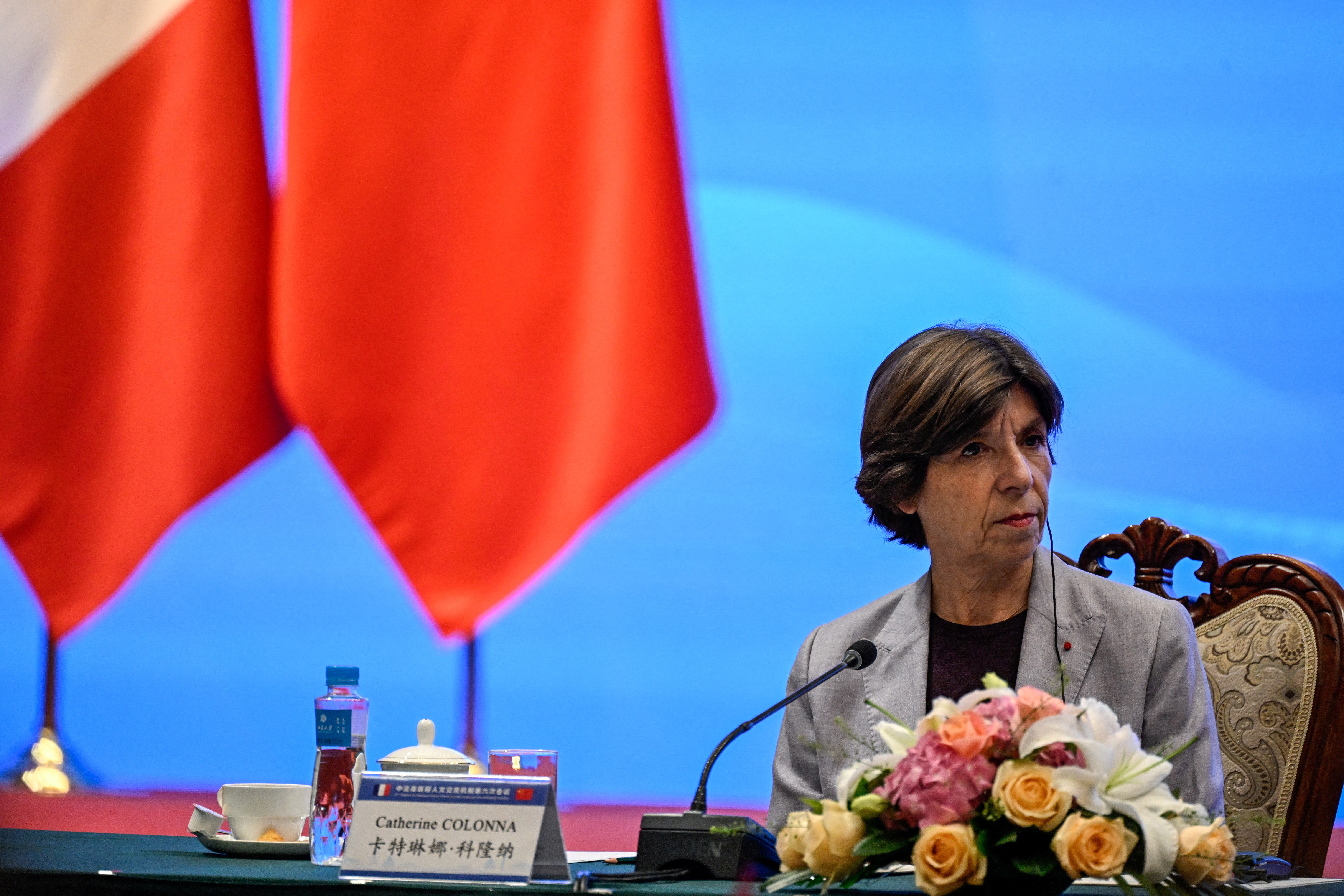 FILE PHOTO: French Foreign Minister Catherine Colonna in Beijing
