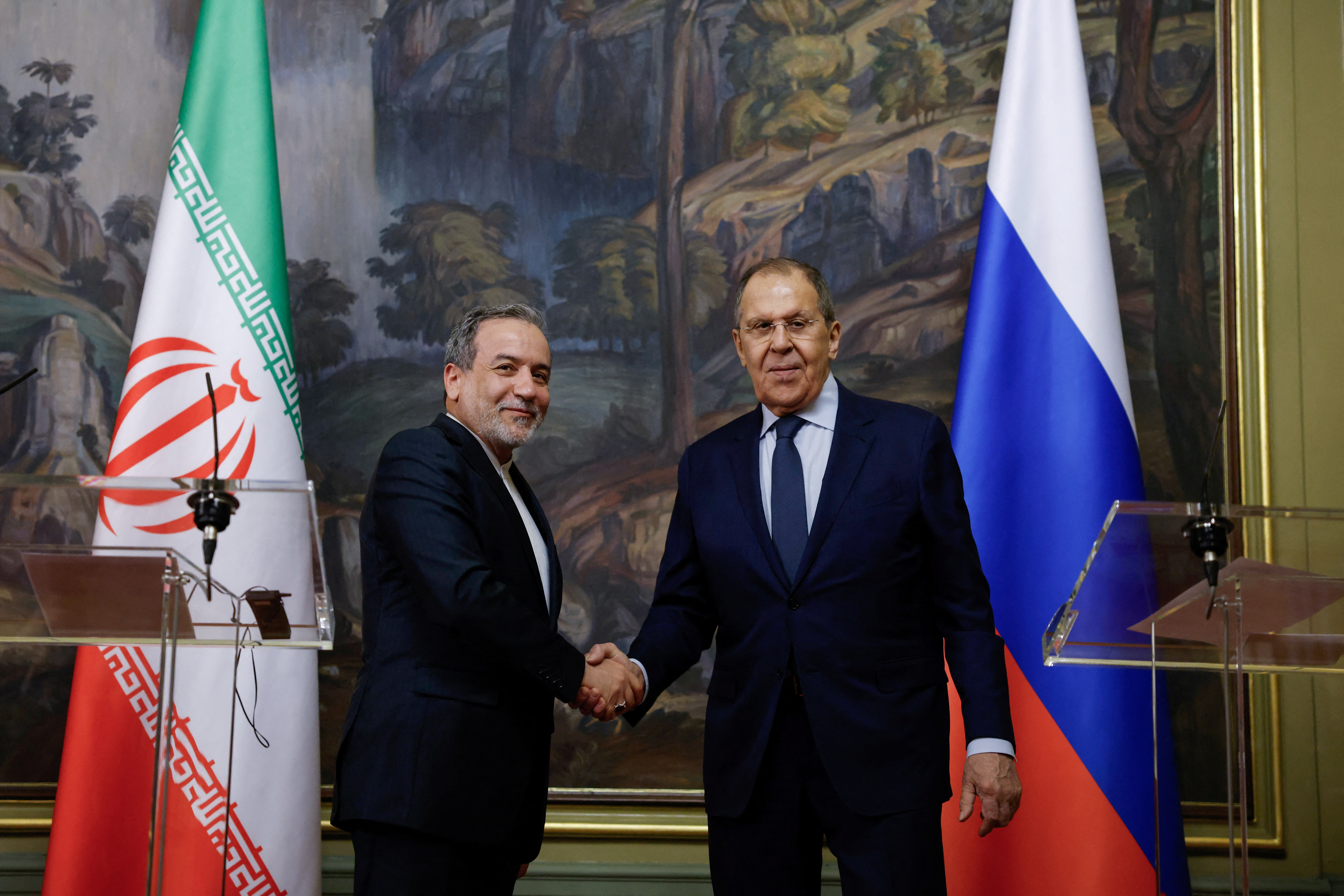Russia's Foreign Minister Lavrov and Iran's Foreign Minister Araqchi meet in Moscow