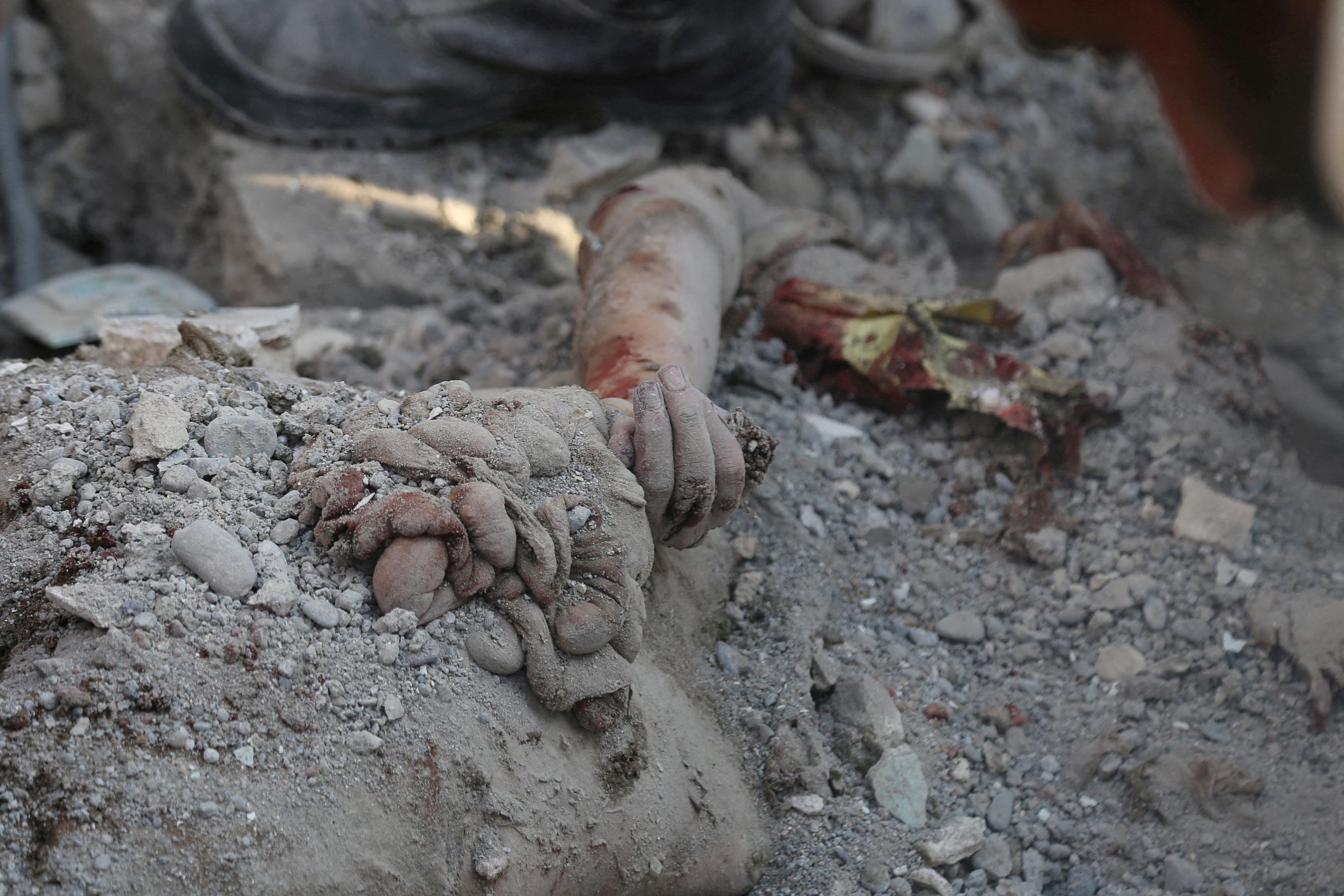 FILE PHOTO: Aftermath of a reported strike on a school in Minab