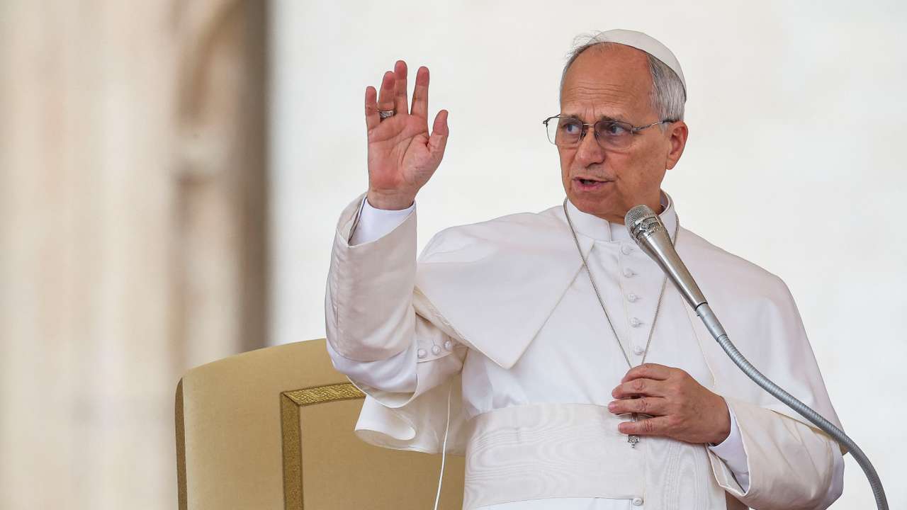 Pope Leo XIV holds a general audience in Saint Peter's Square at the Vatican