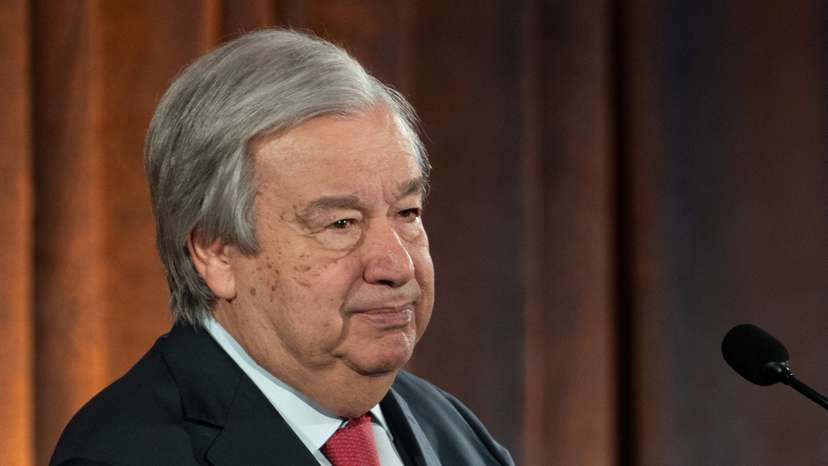 United Nations Secretary-General Antonio Guterres gives a special address on climate action in New York