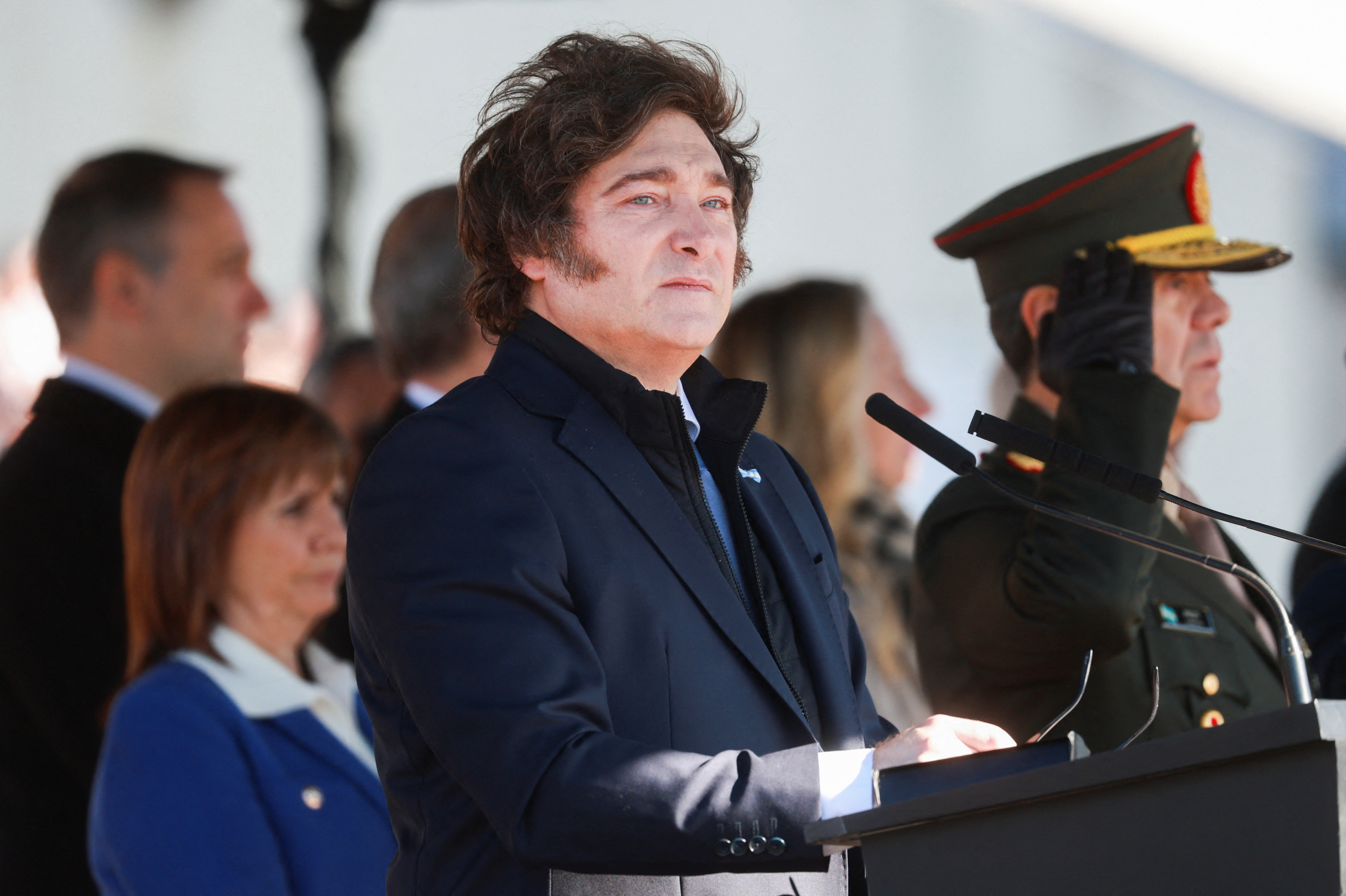 Argentina's President Milei leads National Flag Day Ceremony