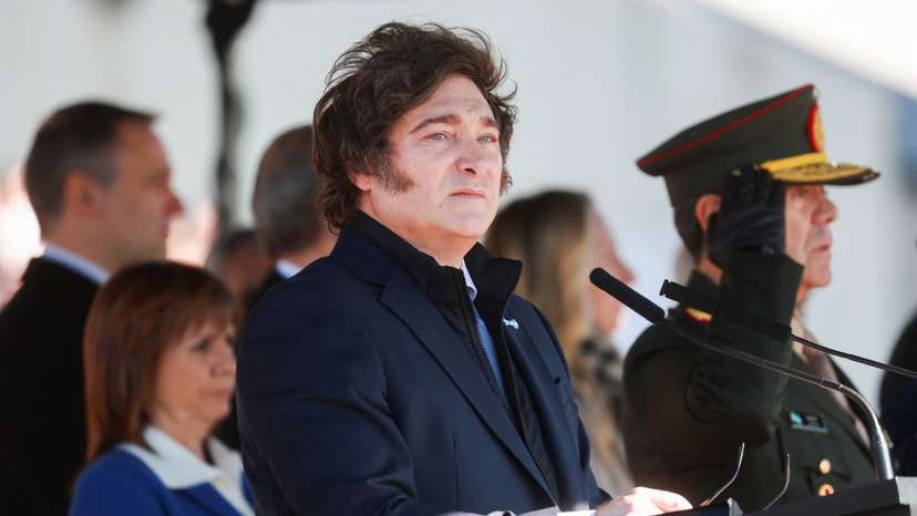 Argentina's President Milei leads National Flag Day Ceremony