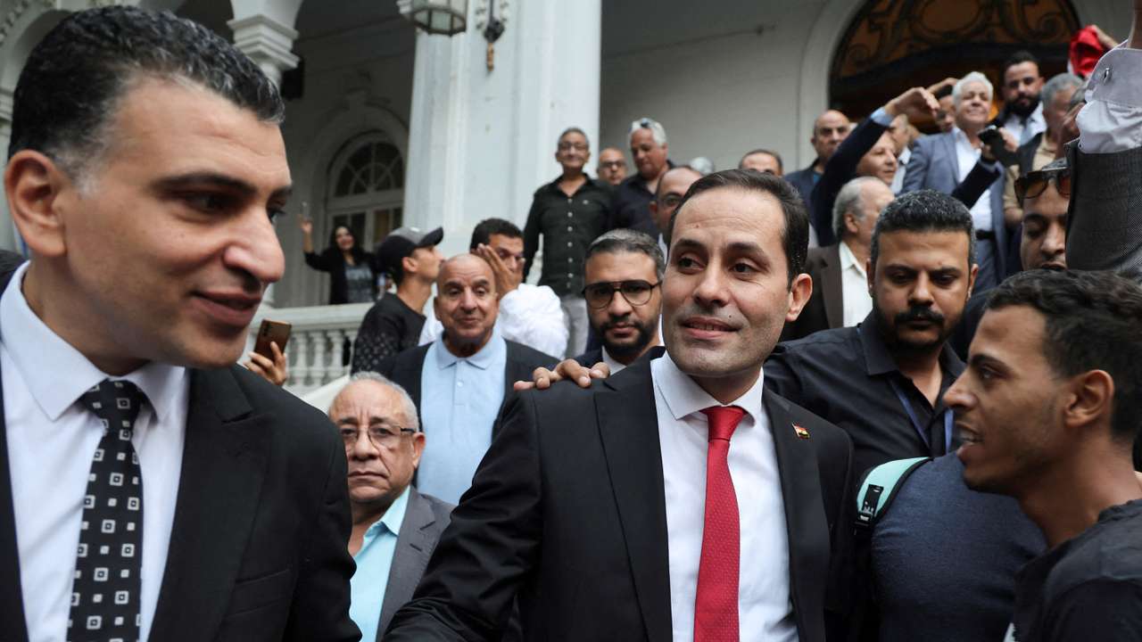 FILE PHOTO: Former member of parliament Ahmed el-Tantawy attends a press conference at headquarters of Conservative Party in Cairo
