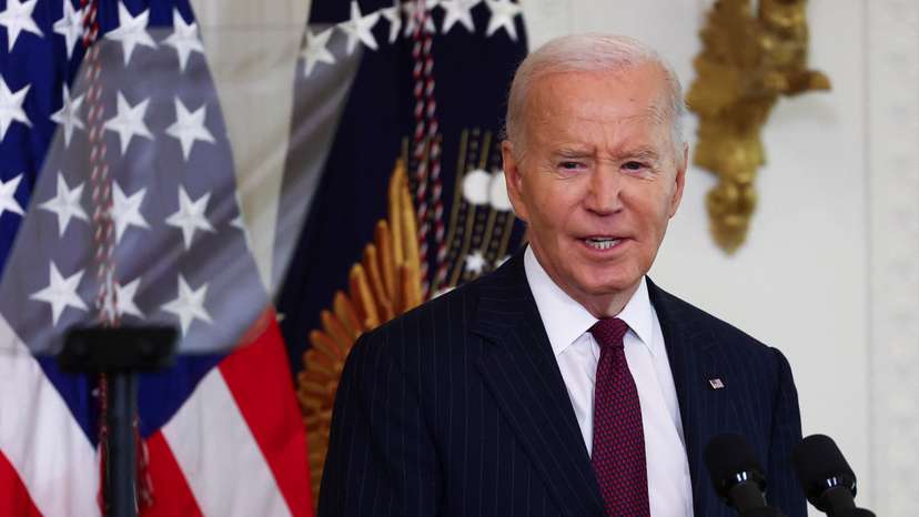 U.S. President Joe Biden meets with President-elect Donald Trump at the White House in Washington