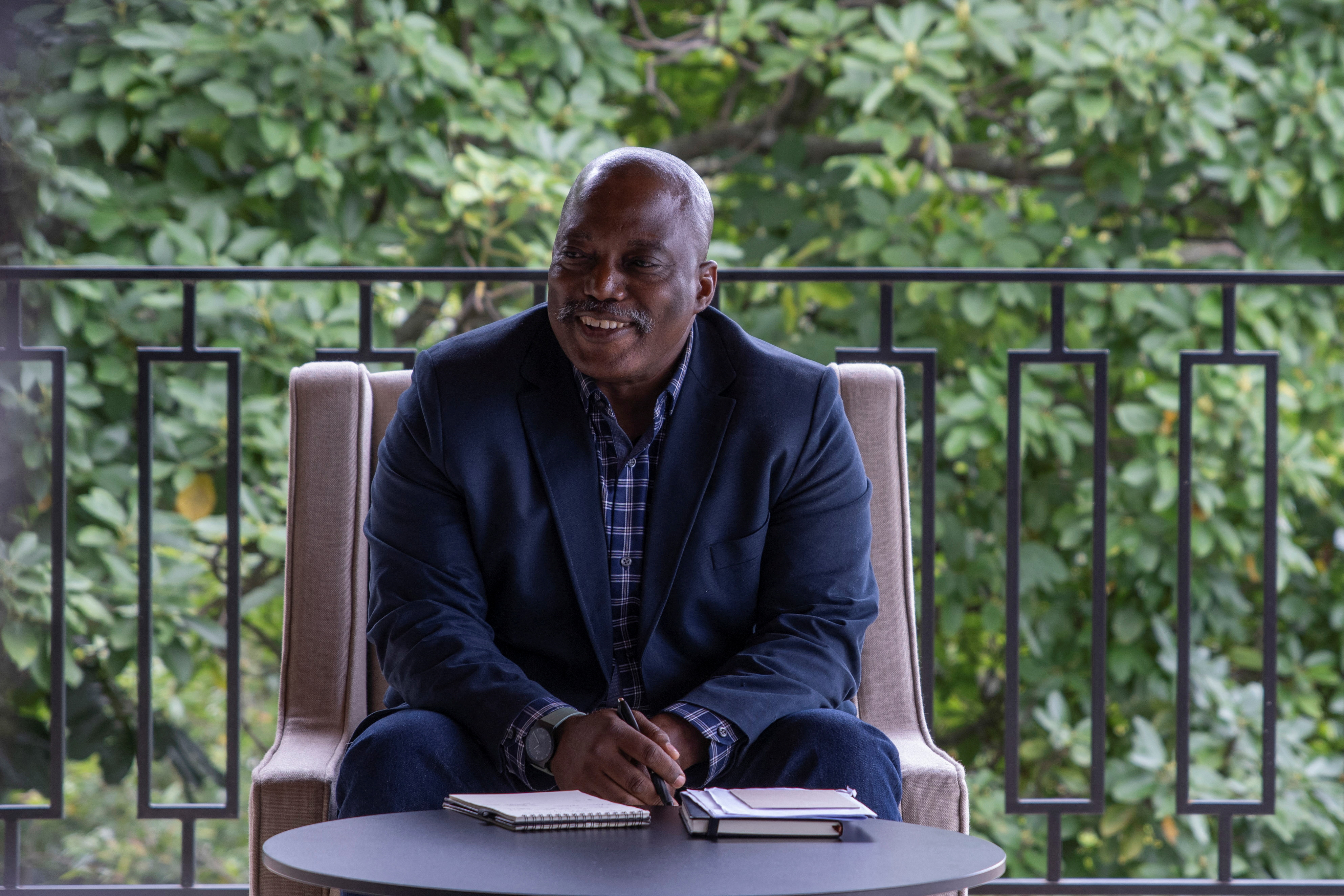 Democratic Republic of Congo's former President Joseph Kabila holds discussion with the religious leaders to help find a "solution" to the crisis in the country's eastern regions in Goma