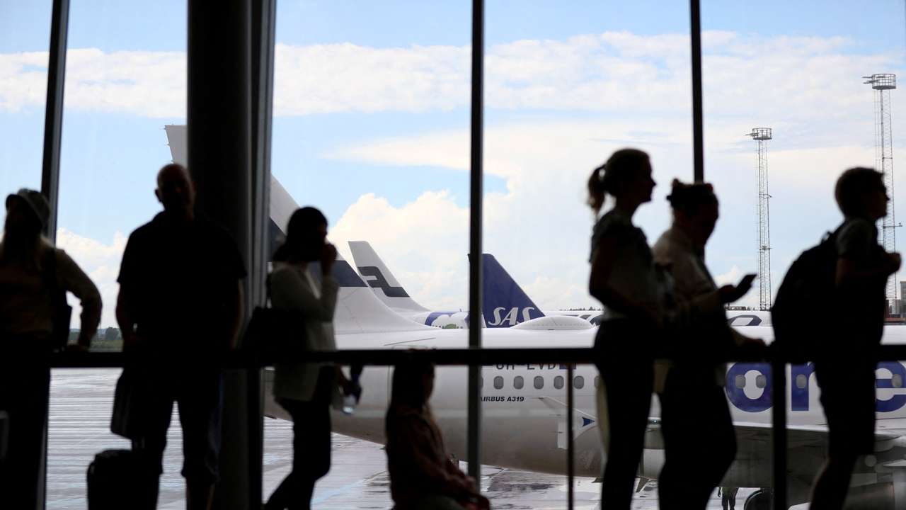 Scandinavian airline SAS pilots go on strike