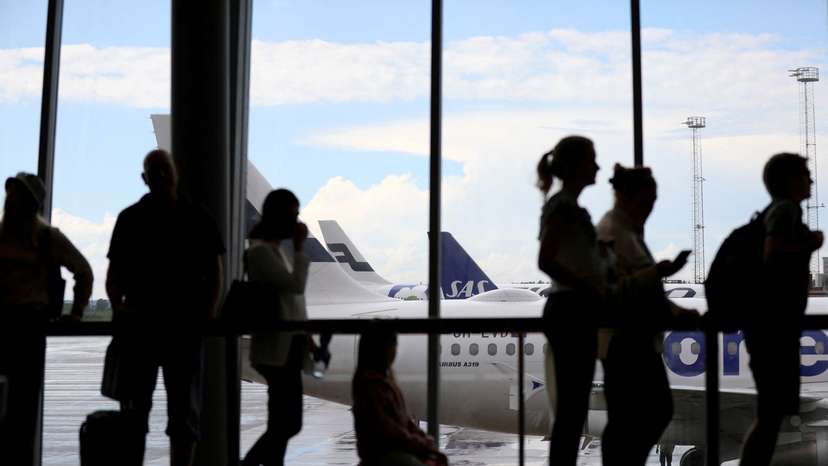 Scandinavian airline SAS pilots go on strike