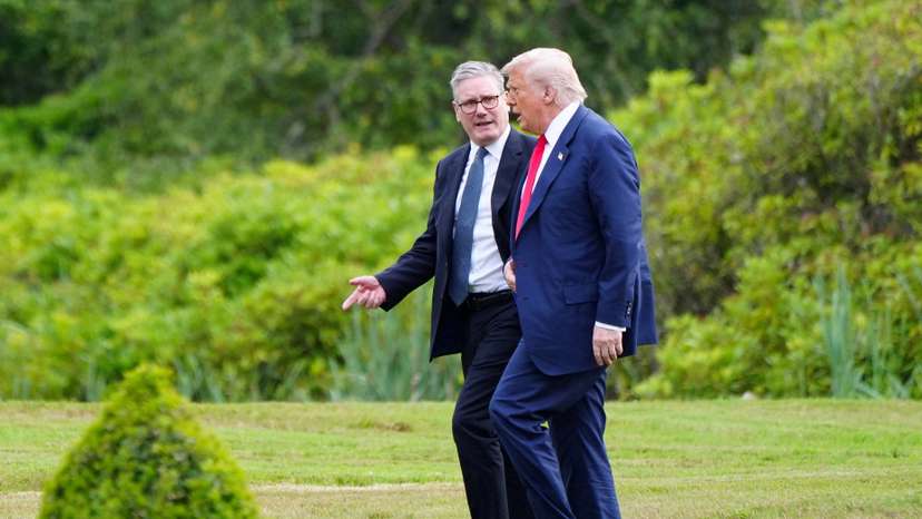 FILE PHOTO: U.S. President Donald Trump visits Scotland