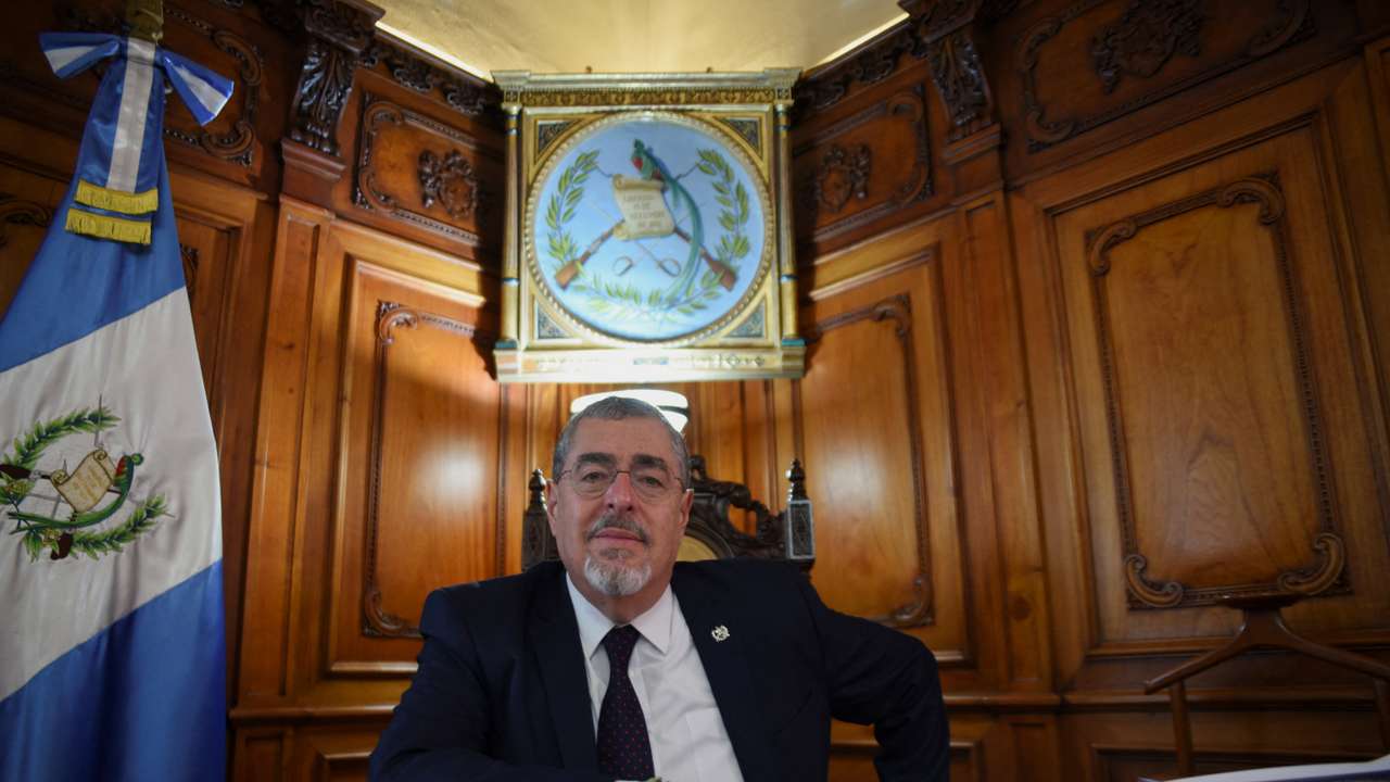 Interview with Guatemala's President Arevalo at the National Palace of Culture, in Guatemala City