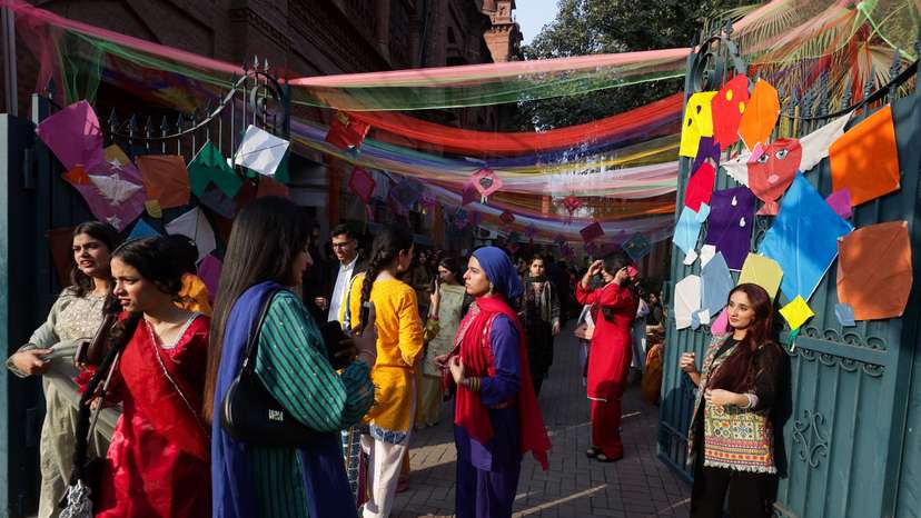 Basant, a kite-flying festival, in Lahore