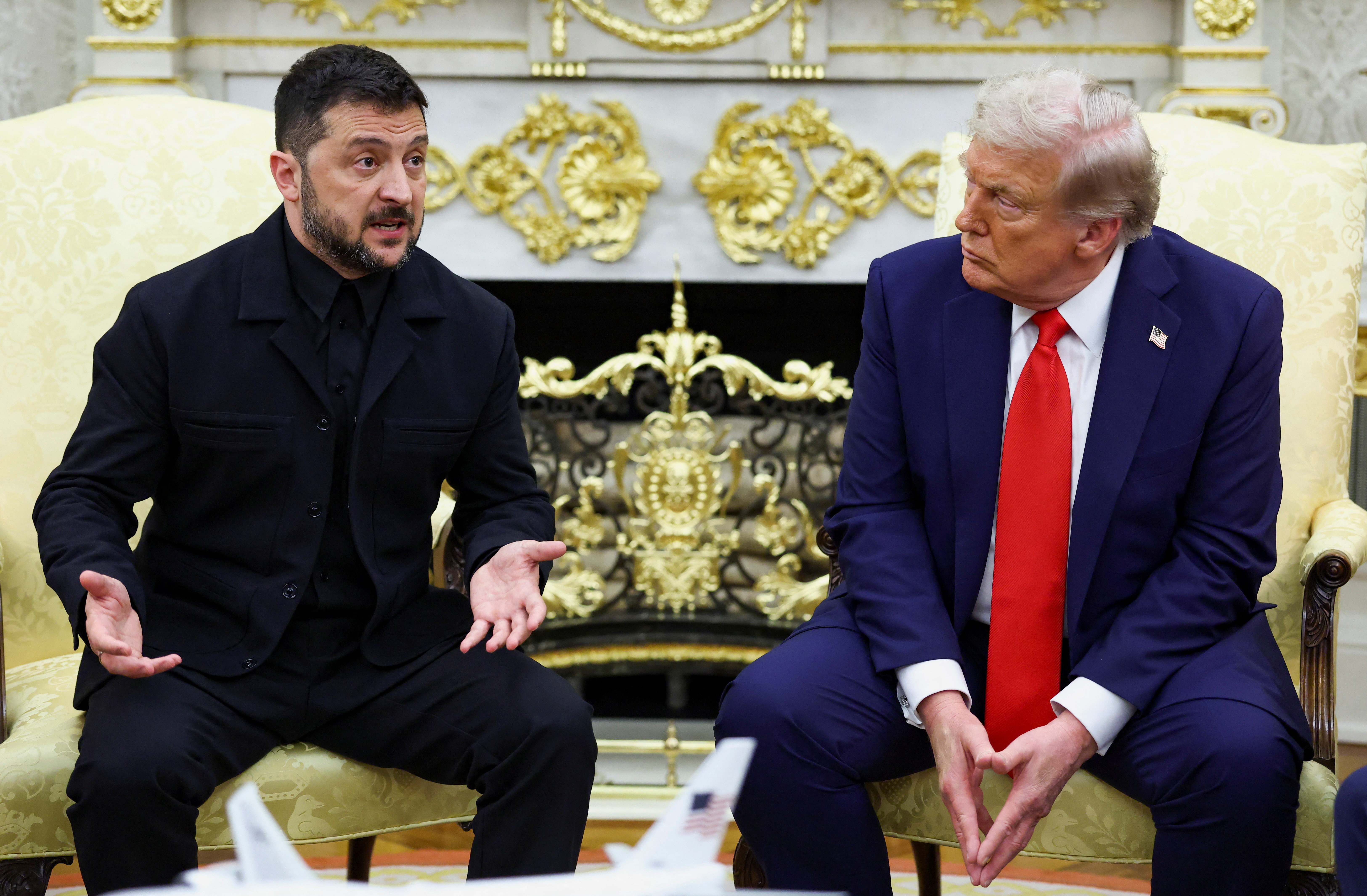U.S. President Trump meets with Ukrainian President Zelenskiy and European leaders, in Washington, D.C.