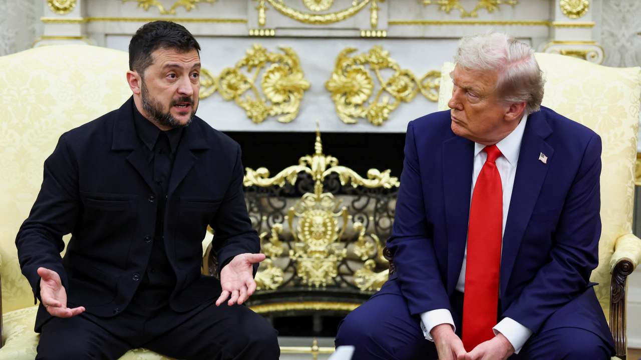 U.S. President Trump meets with Ukrainian President Zelenskiy and European leaders, in Washington, D.C.