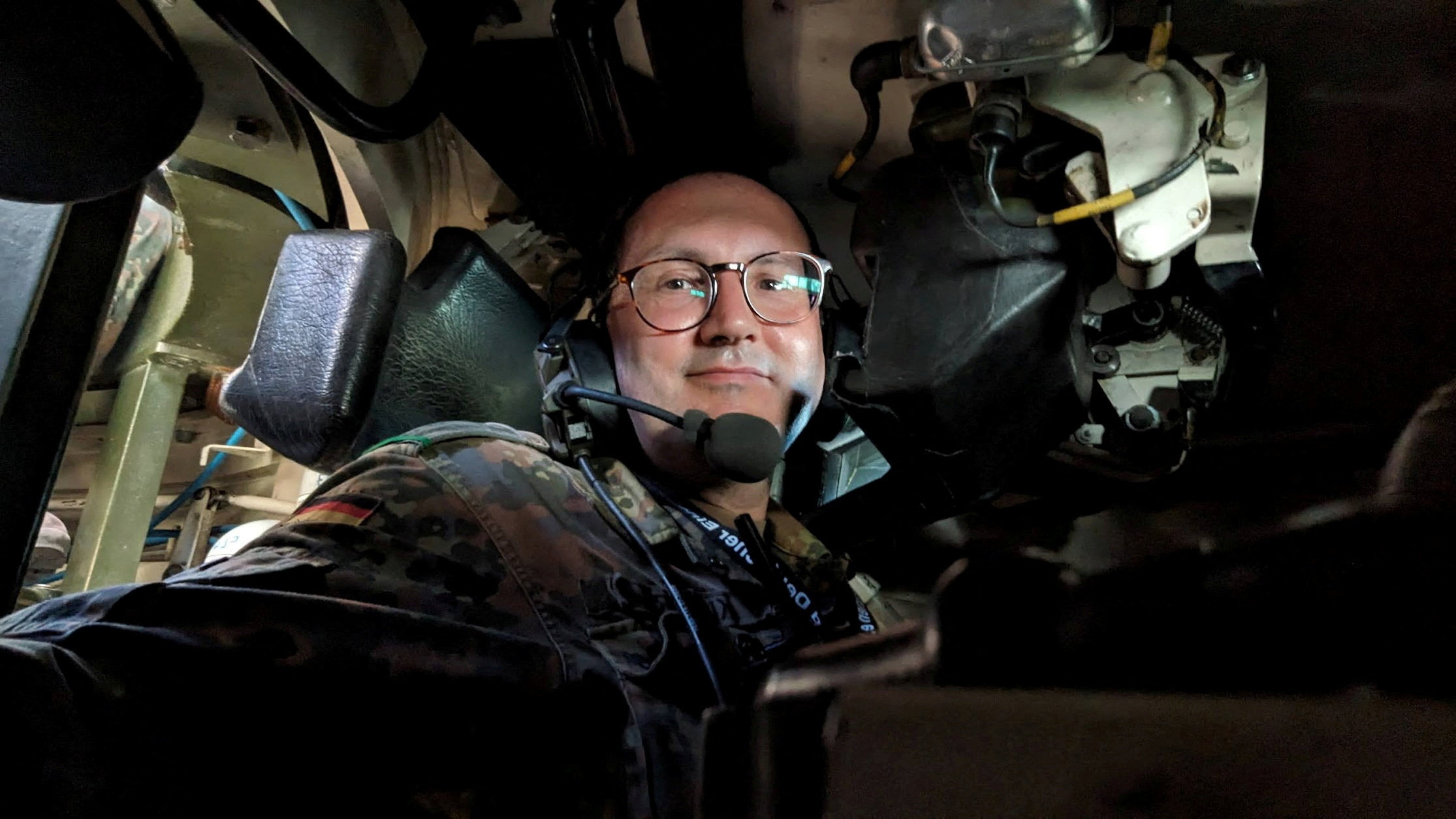German Armed Forces' First Lieutenant Matt Kuppers, who later co-founded the venture capital firm Defence Invest