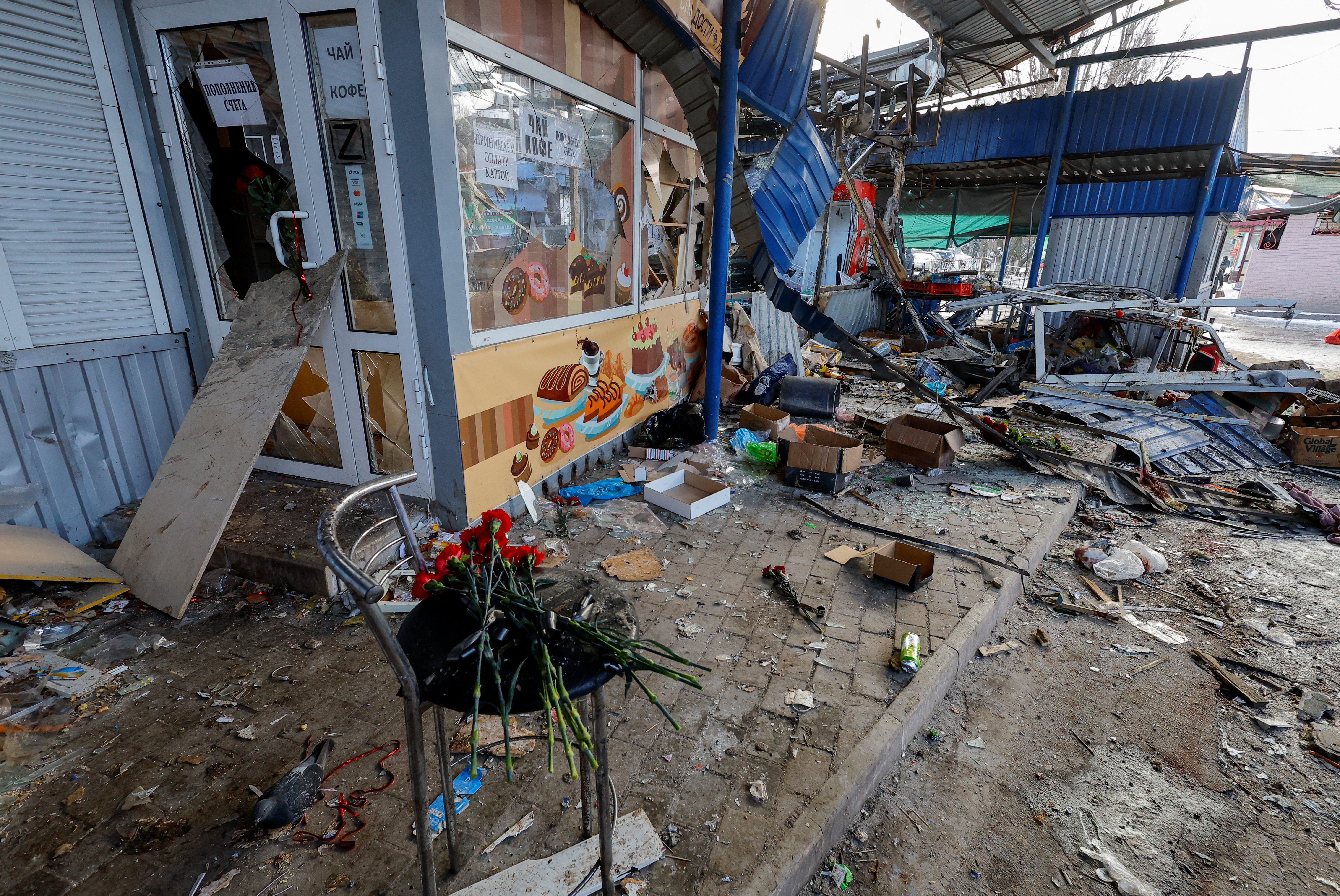 Day of mourning announced in Russian-controlled Donetsk in memory of shelling victims amid Russia-Ukraine conflict